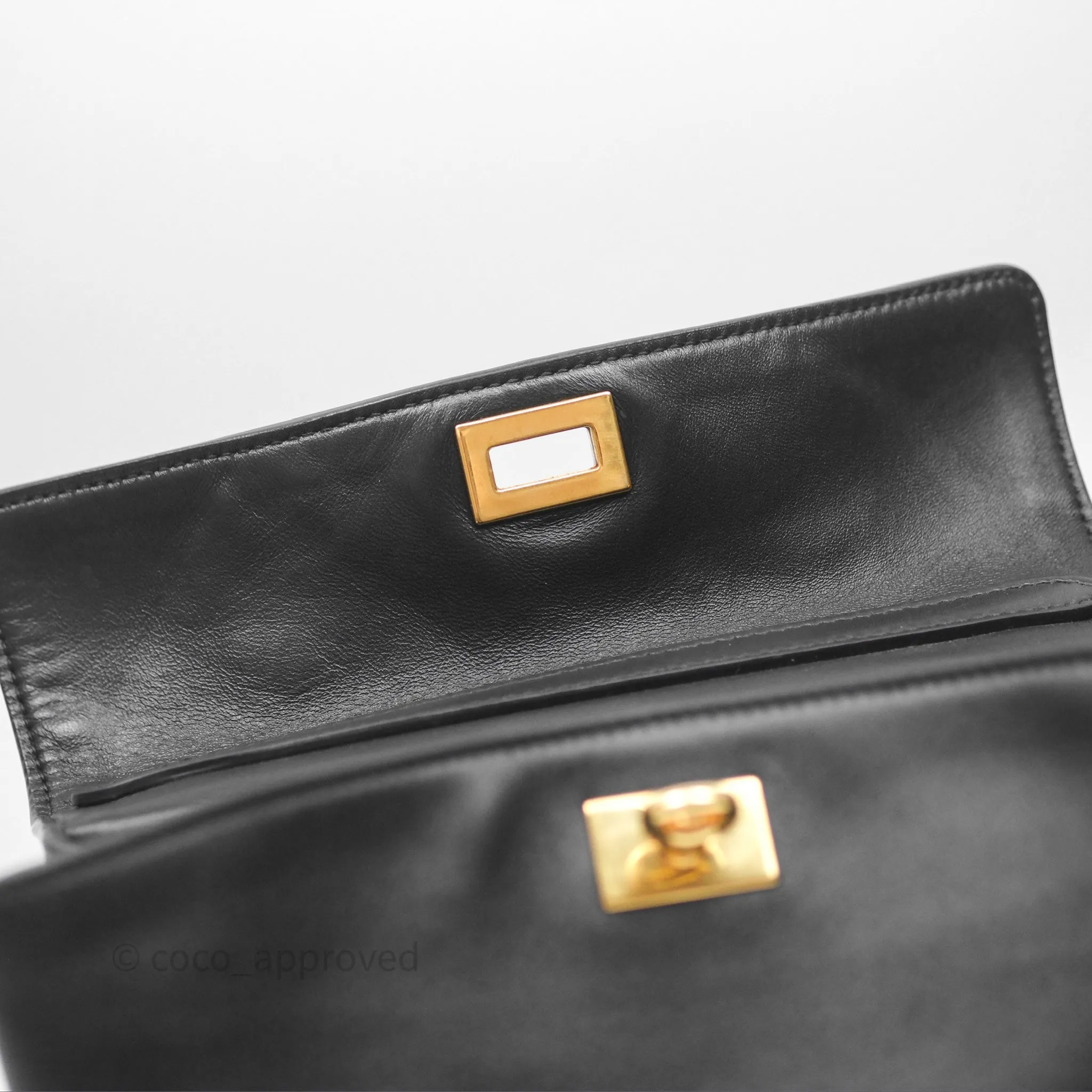 Balenciaga Rodeo Mini in Black Smooth Calfskin Gold Hardware