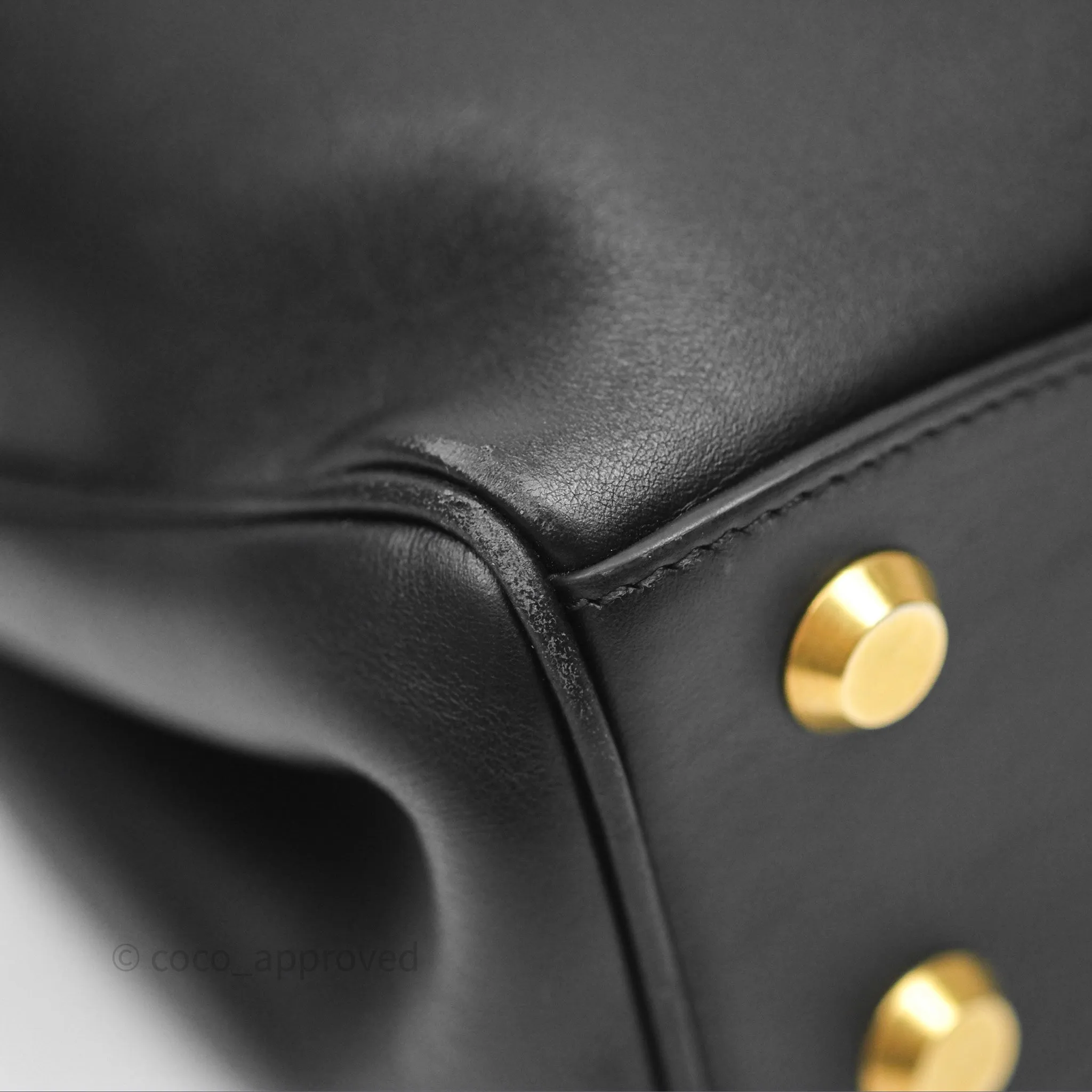 Balenciaga Rodeo Mini in Black Smooth Calfskin Gold Hardware