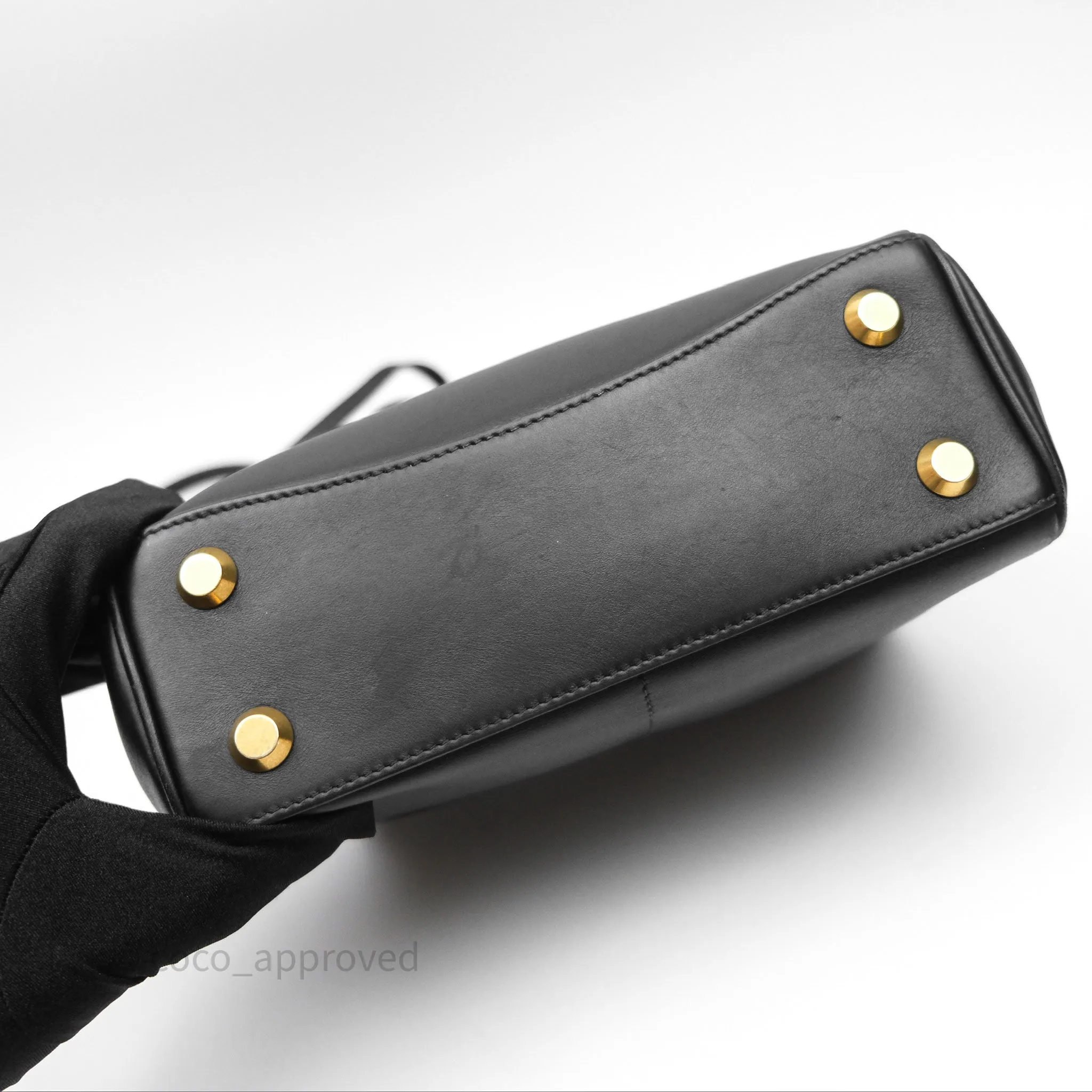 Balenciaga Rodeo Mini in Black Smooth Calfskin Gold Hardware