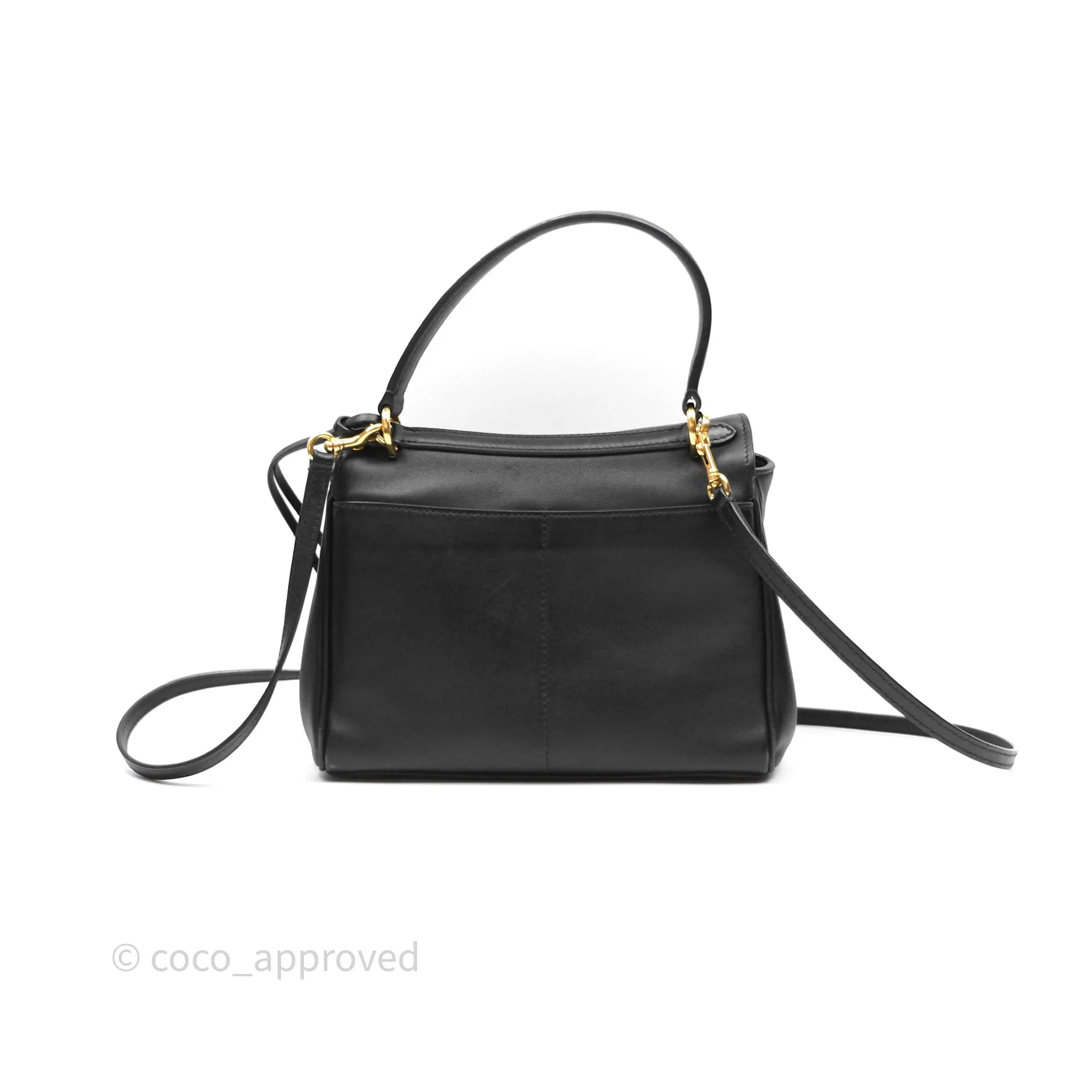 Balenciaga Rodeo Mini in Black Smooth Calfskin Gold Hardware