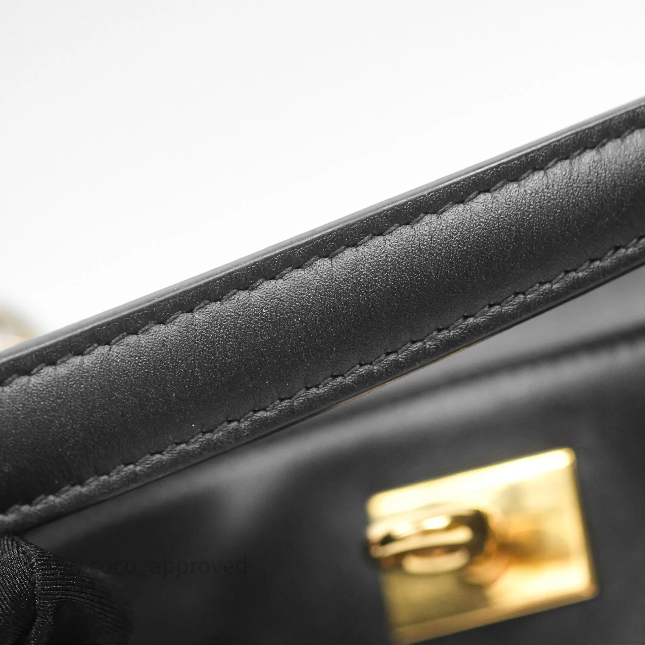 Balenciaga Rodeo Mini in Black Smooth Calfskin Gold Hardware