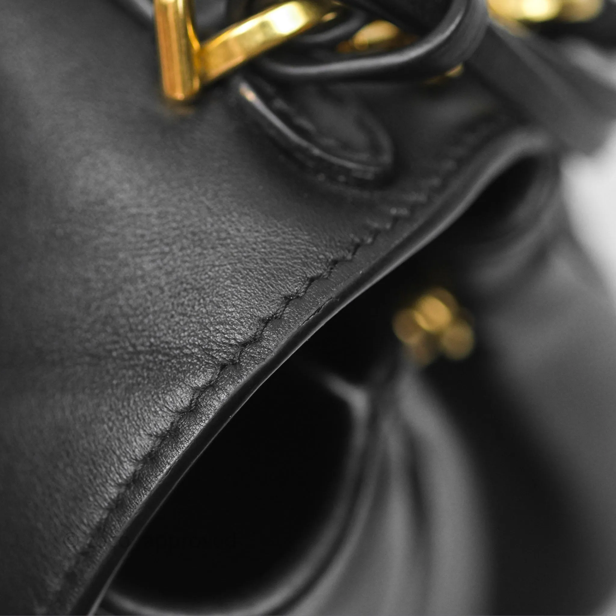 Balenciaga Rodeo Mini in Black Smooth Calfskin Gold Hardware