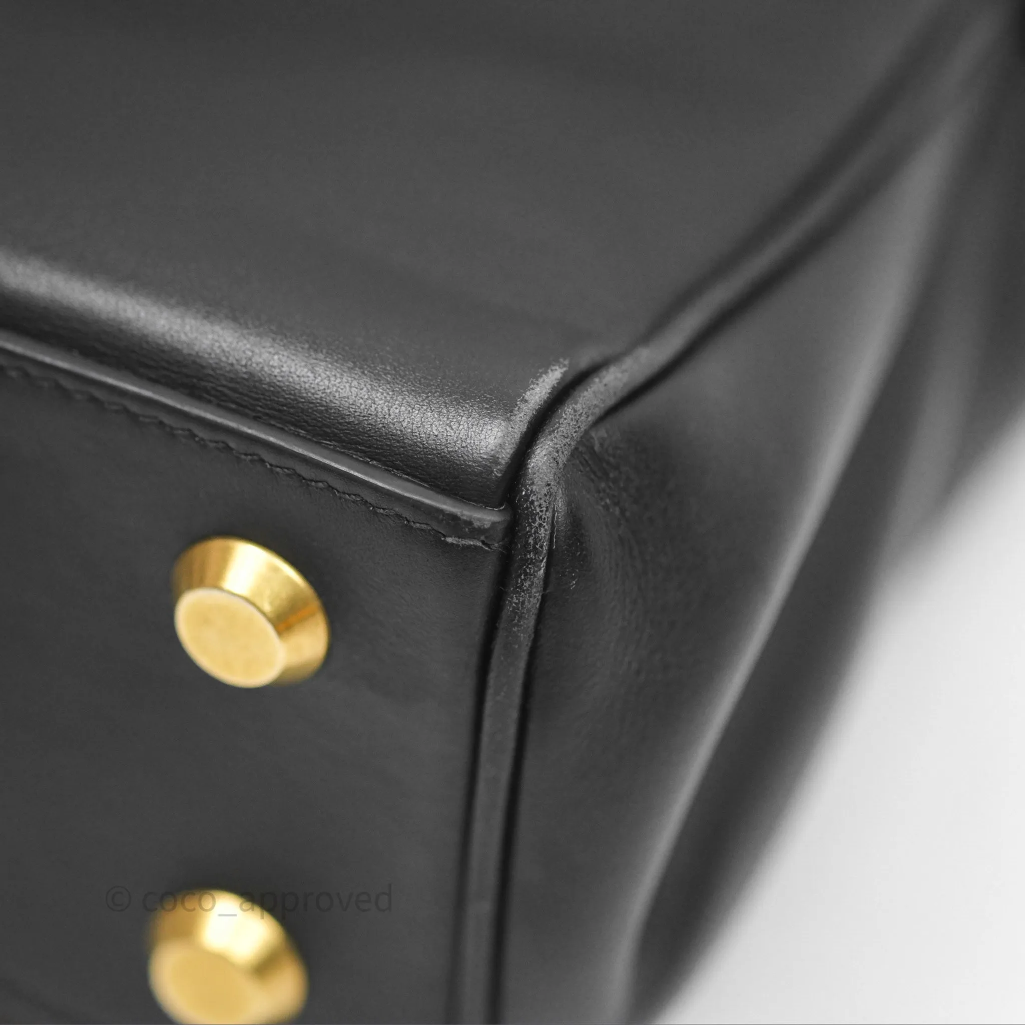 Balenciaga Rodeo Mini in Black Smooth Calfskin Gold Hardware
