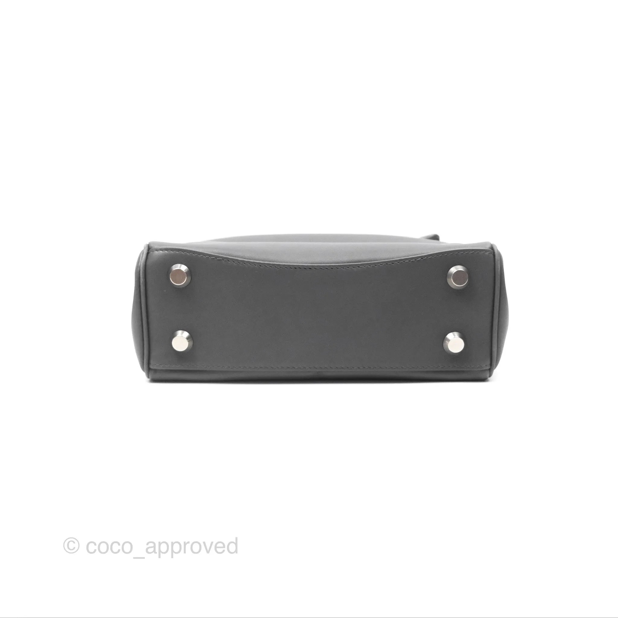 Balenciaga Rodeo Mini in Grey Smooth Calfskin Antique Silver Hardware