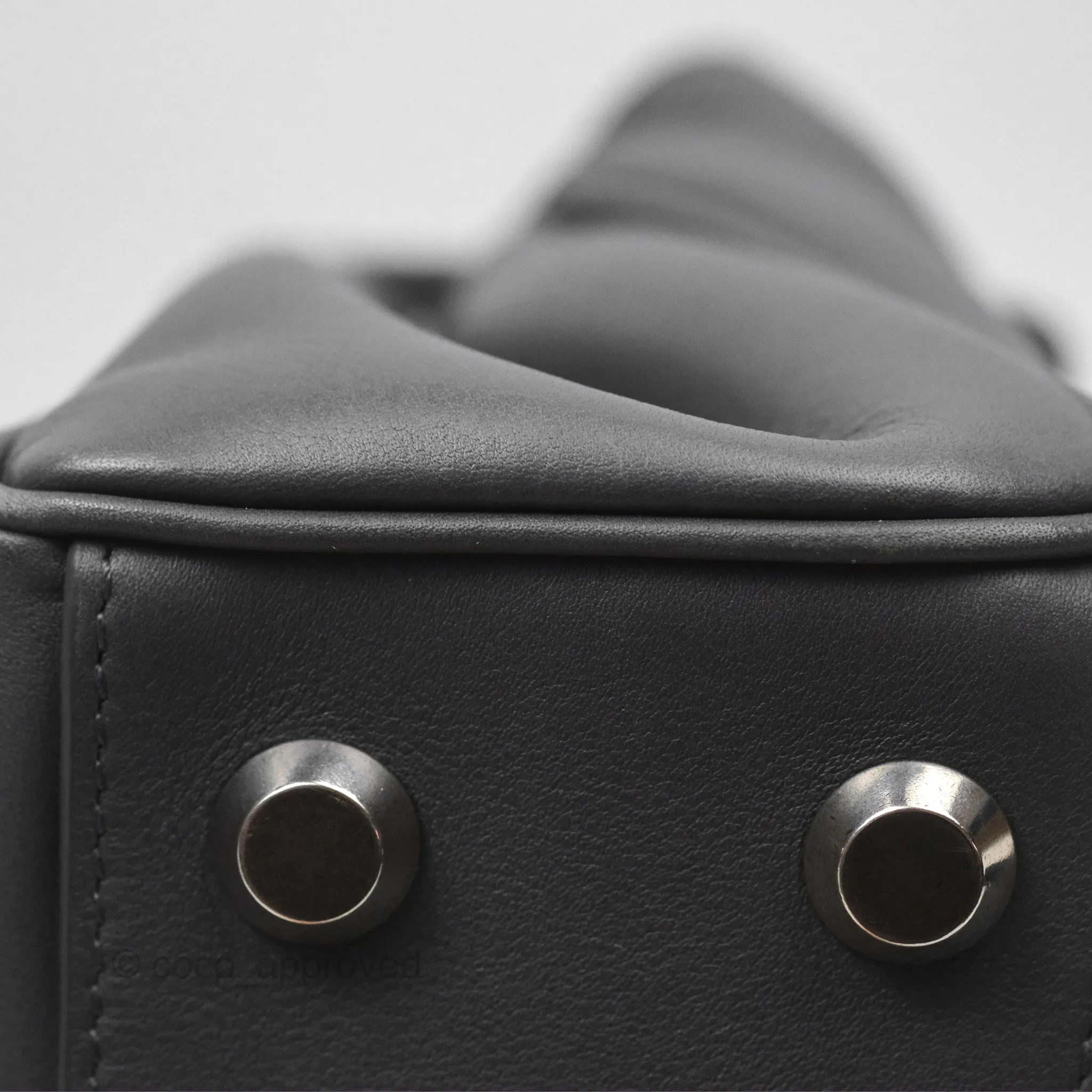 Balenciaga Rodeo Mini in Grey Smooth Calfskin Antique Silver Hardware