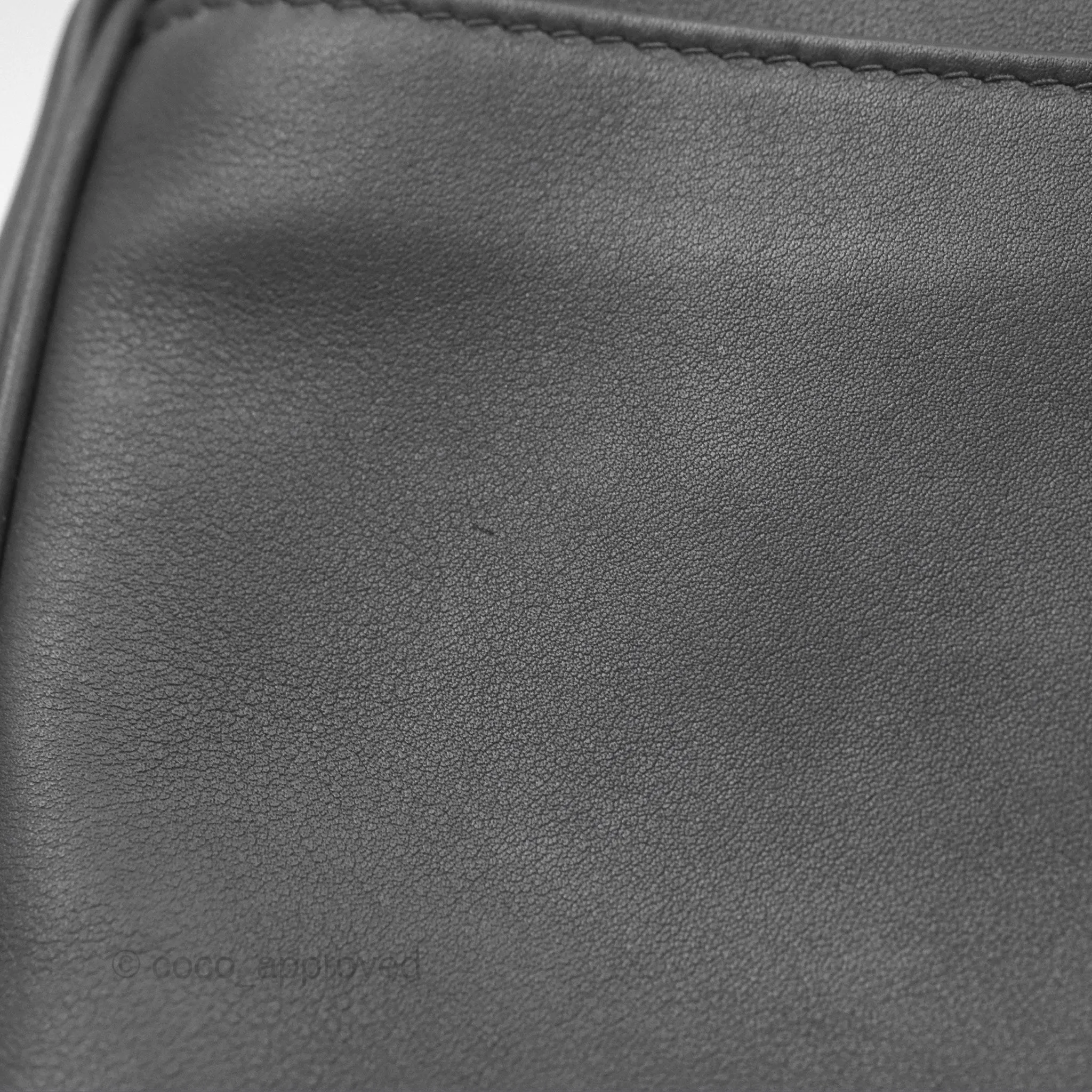 Balenciaga Rodeo Mini in Grey Smooth Calfskin Antique Silver Hardware