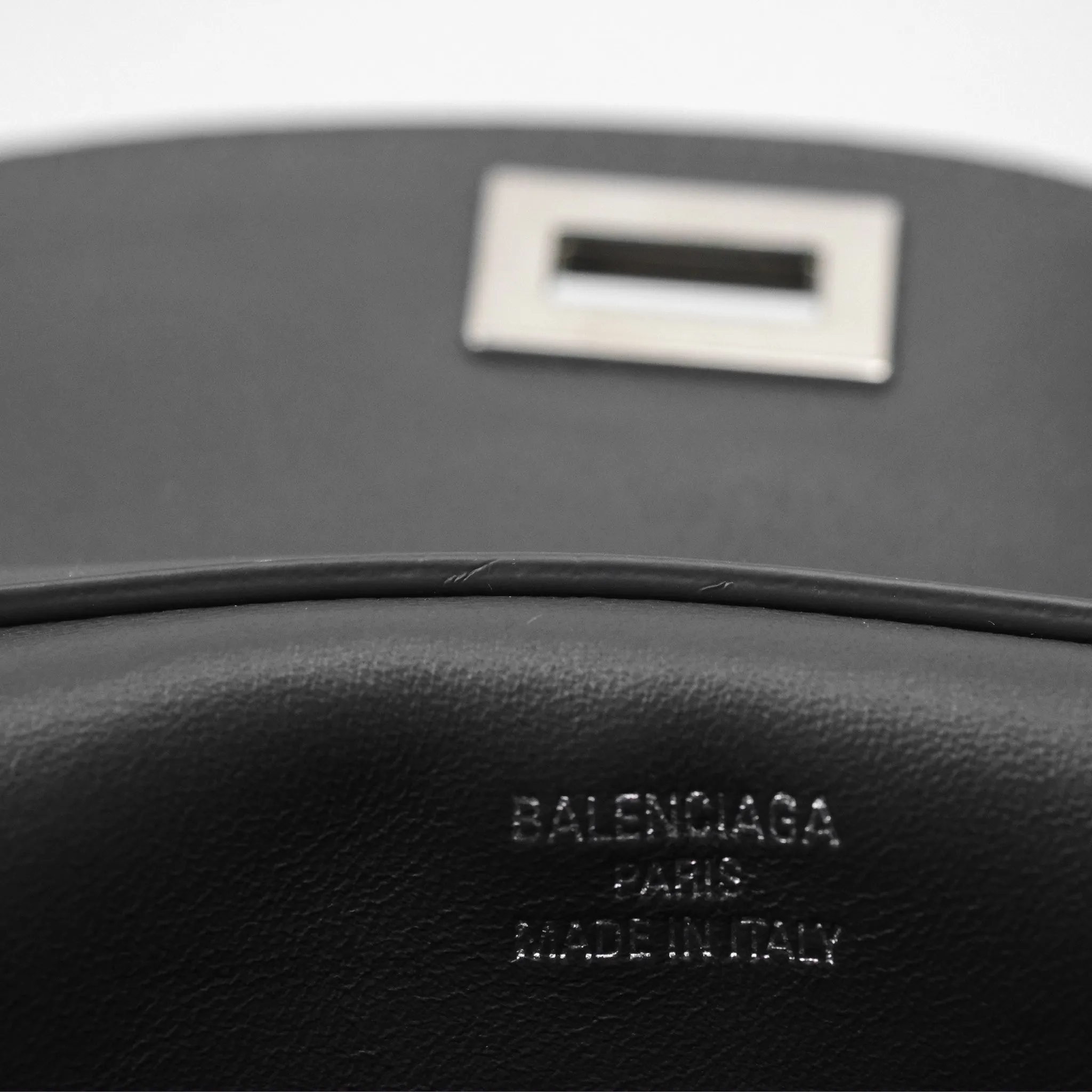 Balenciaga Rodeo Mini in Grey Smooth Calfskin Antique Silver Hardware