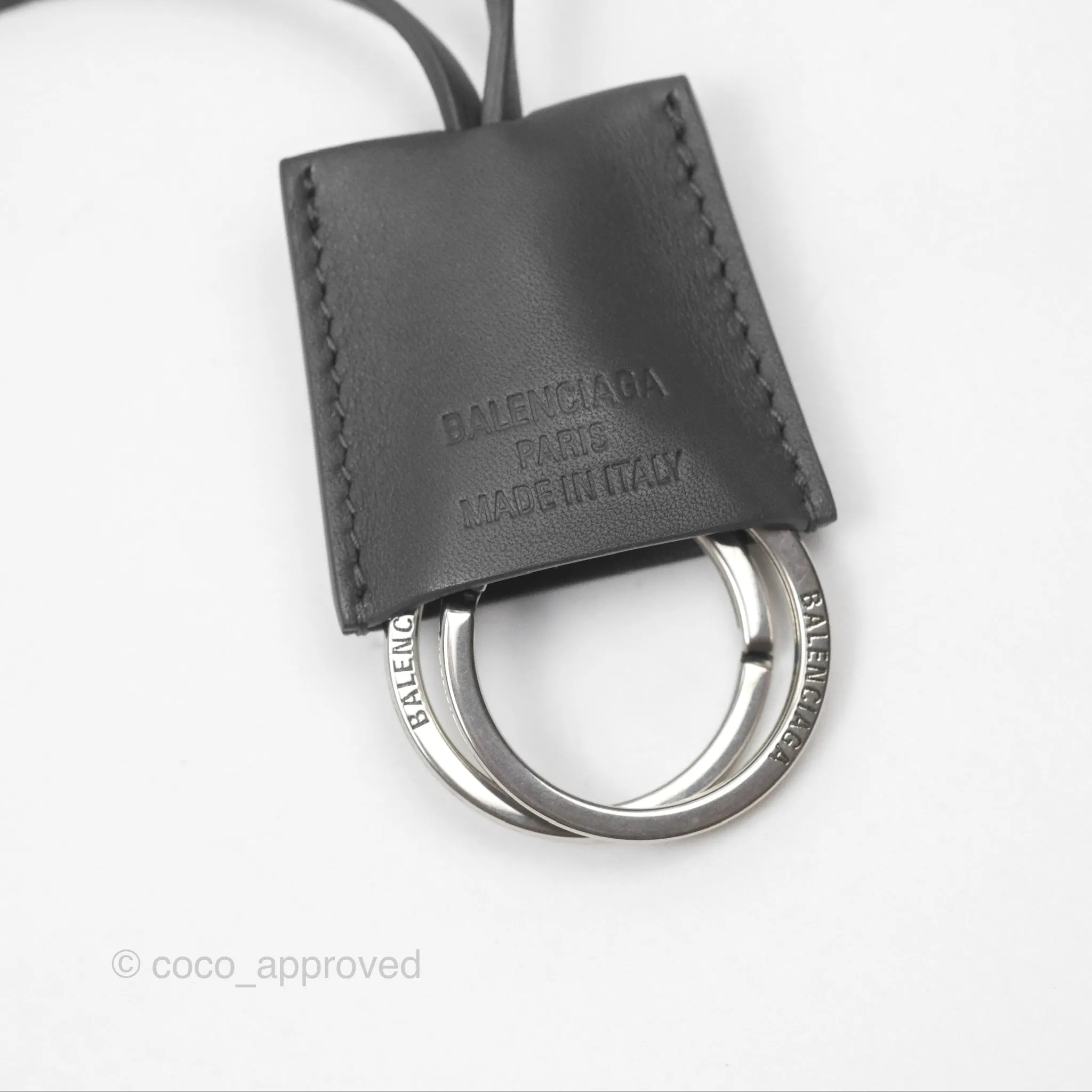Balenciaga Rodeo Mini in Grey Smooth Calfskin Antique Silver Hardware