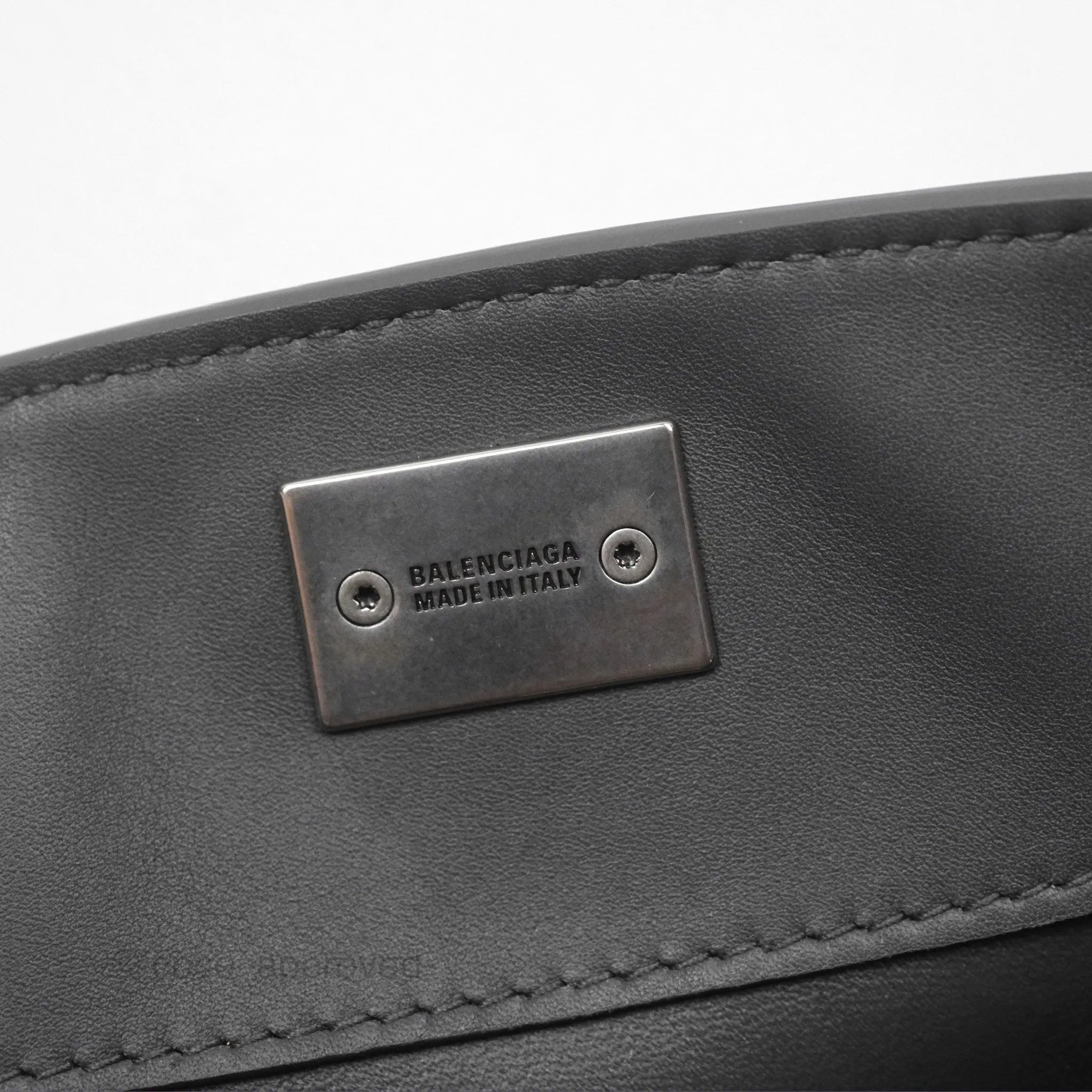 Balenciaga Rodeo Mini in Grey Smooth Calfskin Antique Silver Hardware