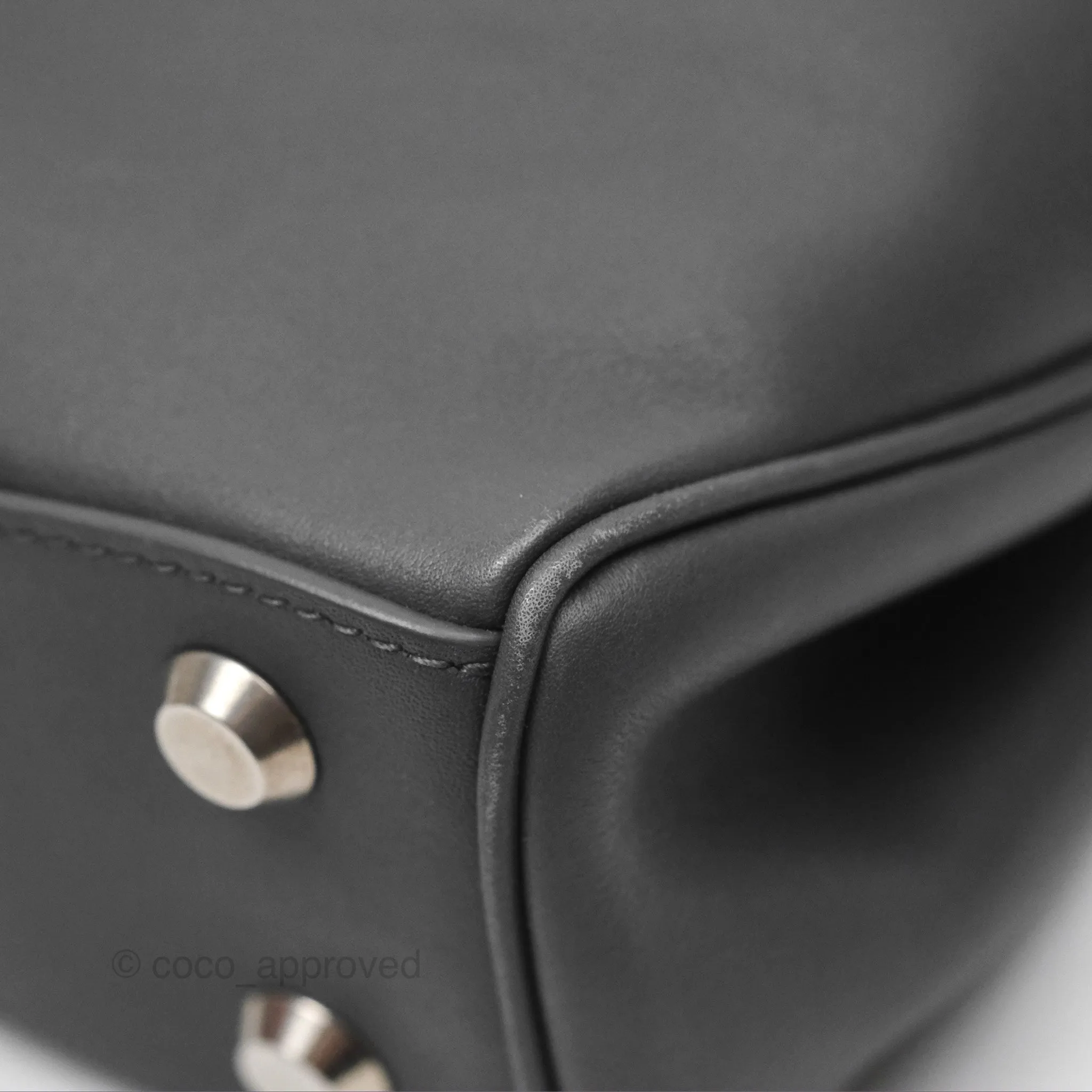 Balenciaga Rodeo Mini in Grey Smooth Calfskin Antique Silver Hardware