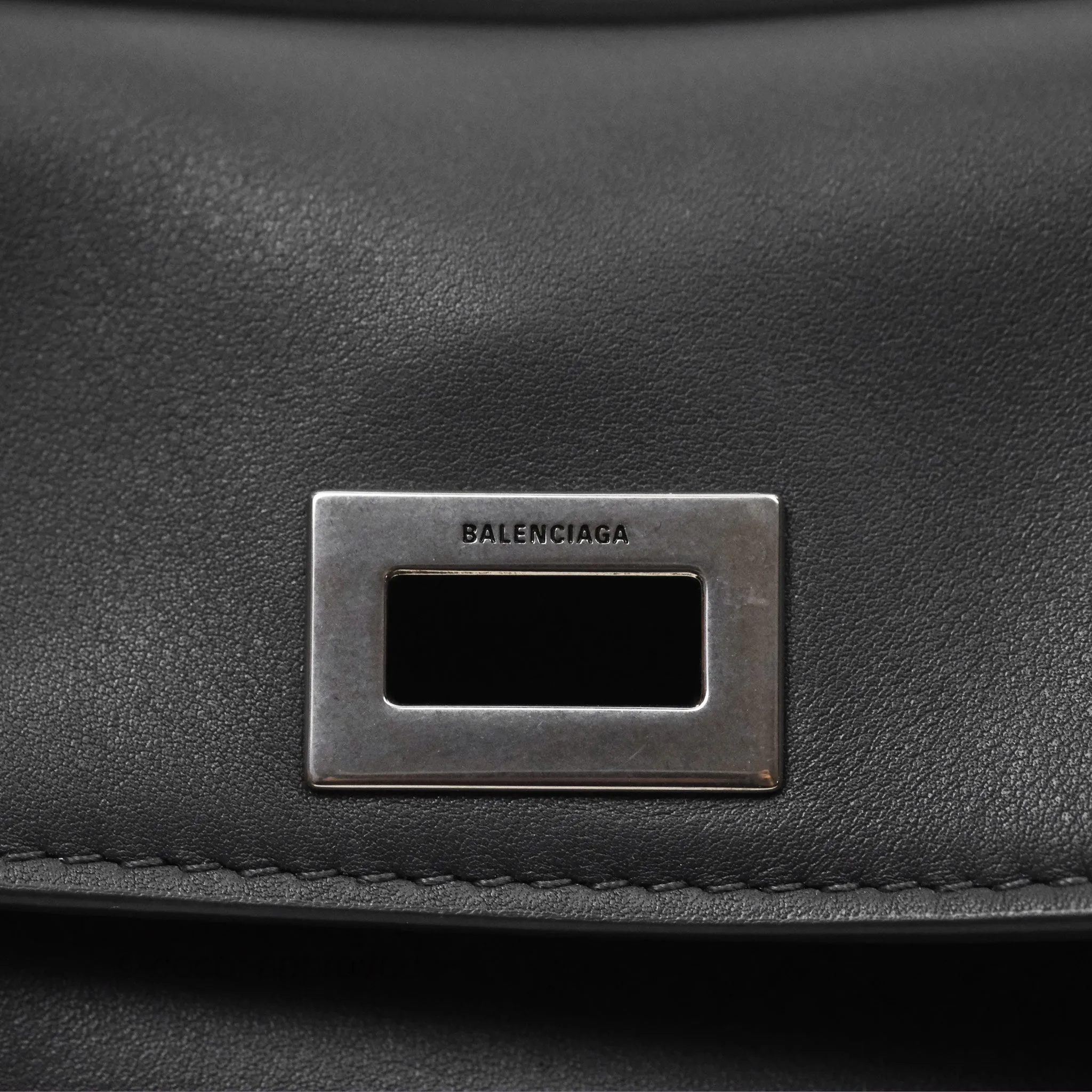Balenciaga Rodeo Mini in Grey Smooth Calfskin Antique Silver Hardware