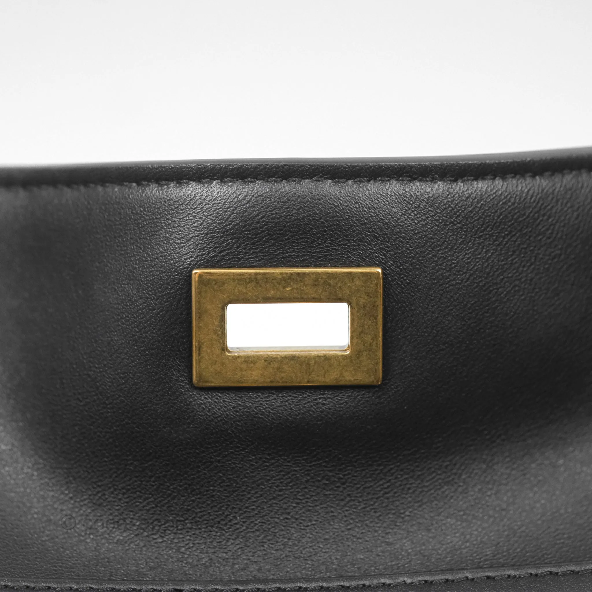 Balenciaga Rodeo Small in Black Smooth Calfskin Aged Gold Hardware