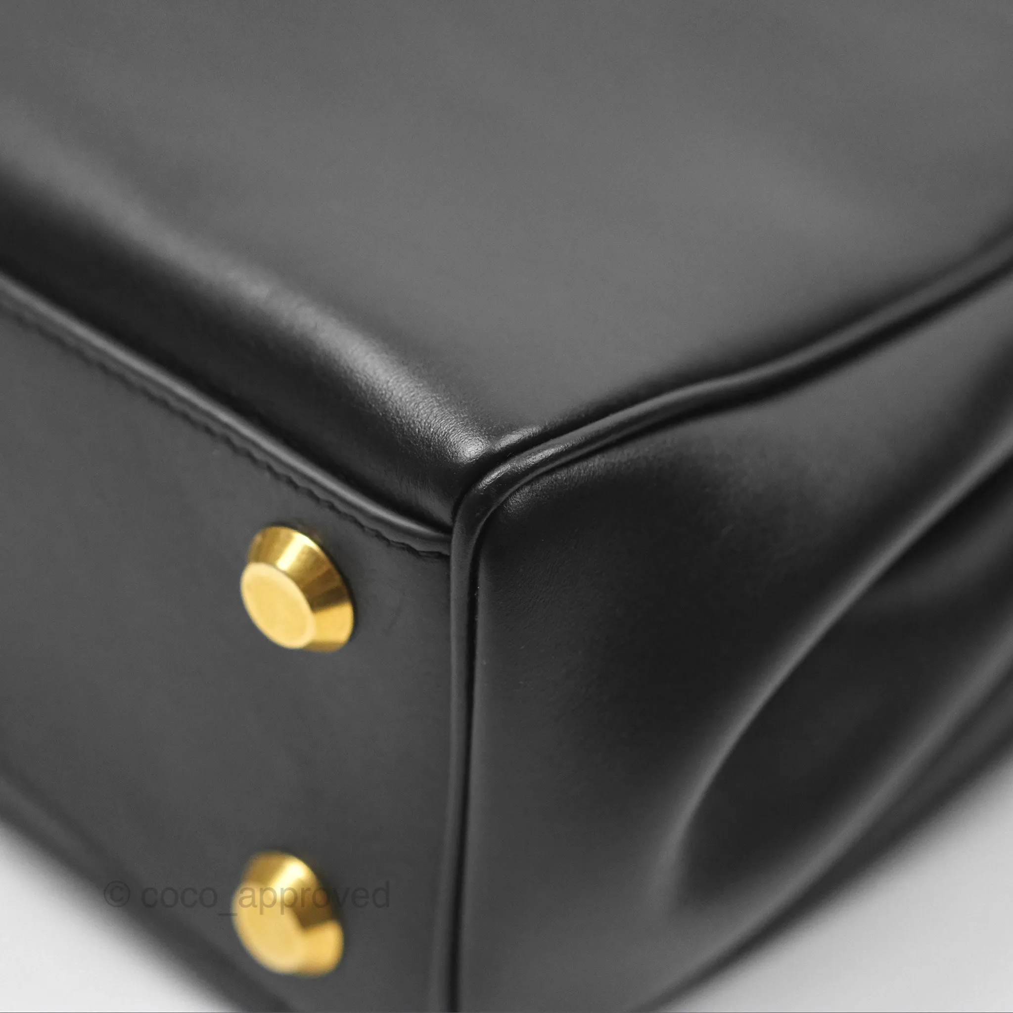 Balenciaga Rodeo Small in Black Smooth Calfskin Aged Gold Hardware