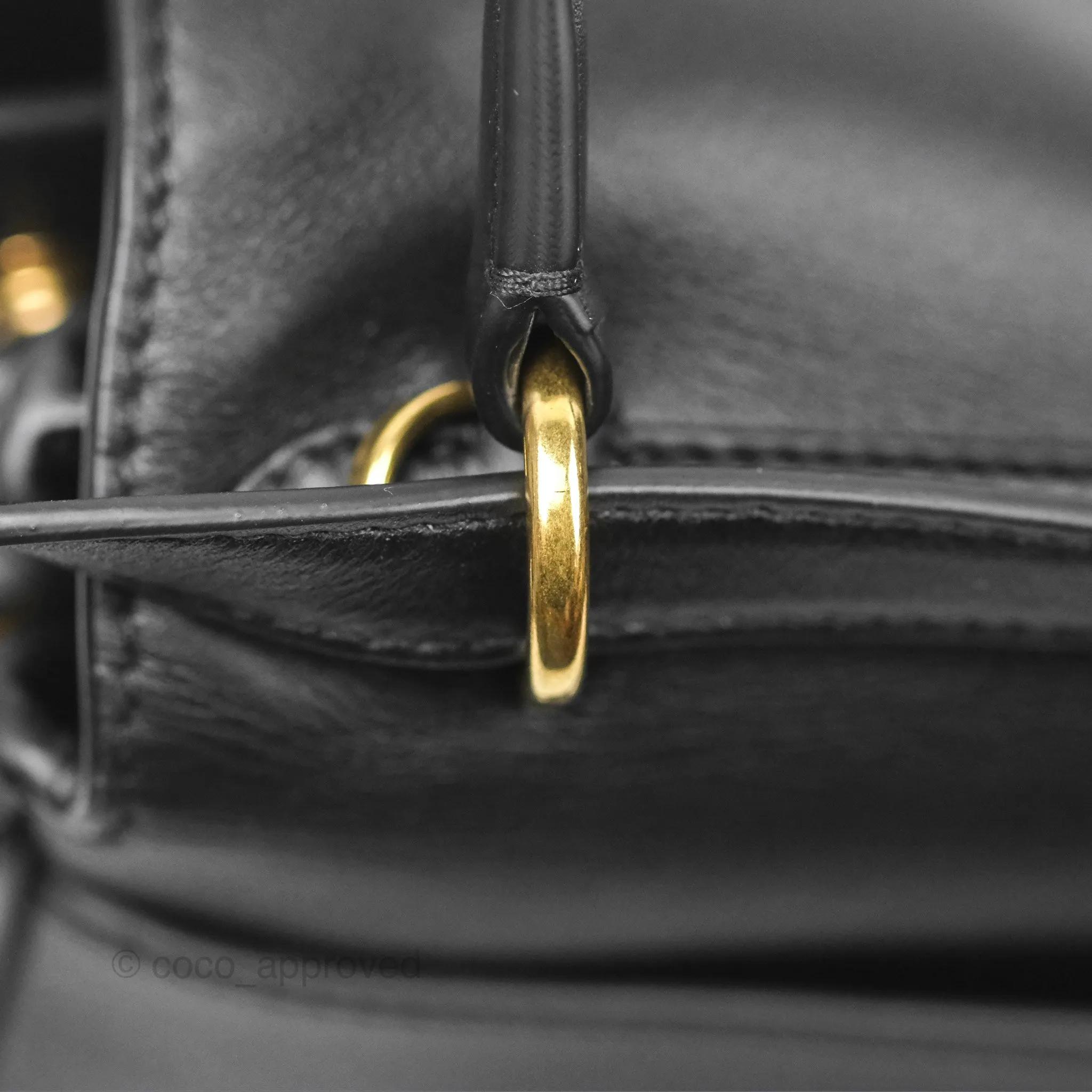 Balenciaga Rodeo Small in Black Smooth Calfskin Aged Gold Hardware