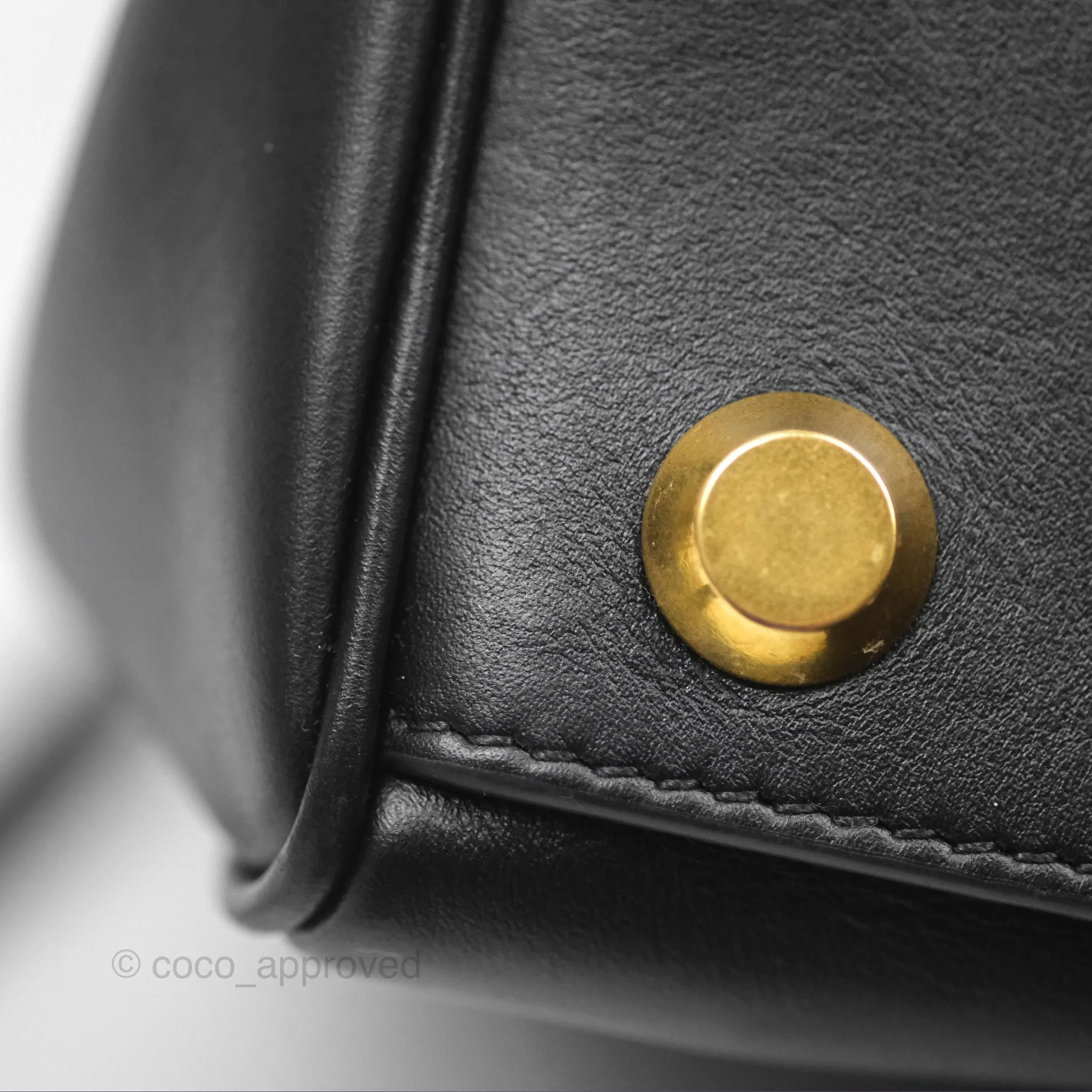 Balenciaga Rodeo Small in Black Smooth Calfskin Aged Gold Hardware
