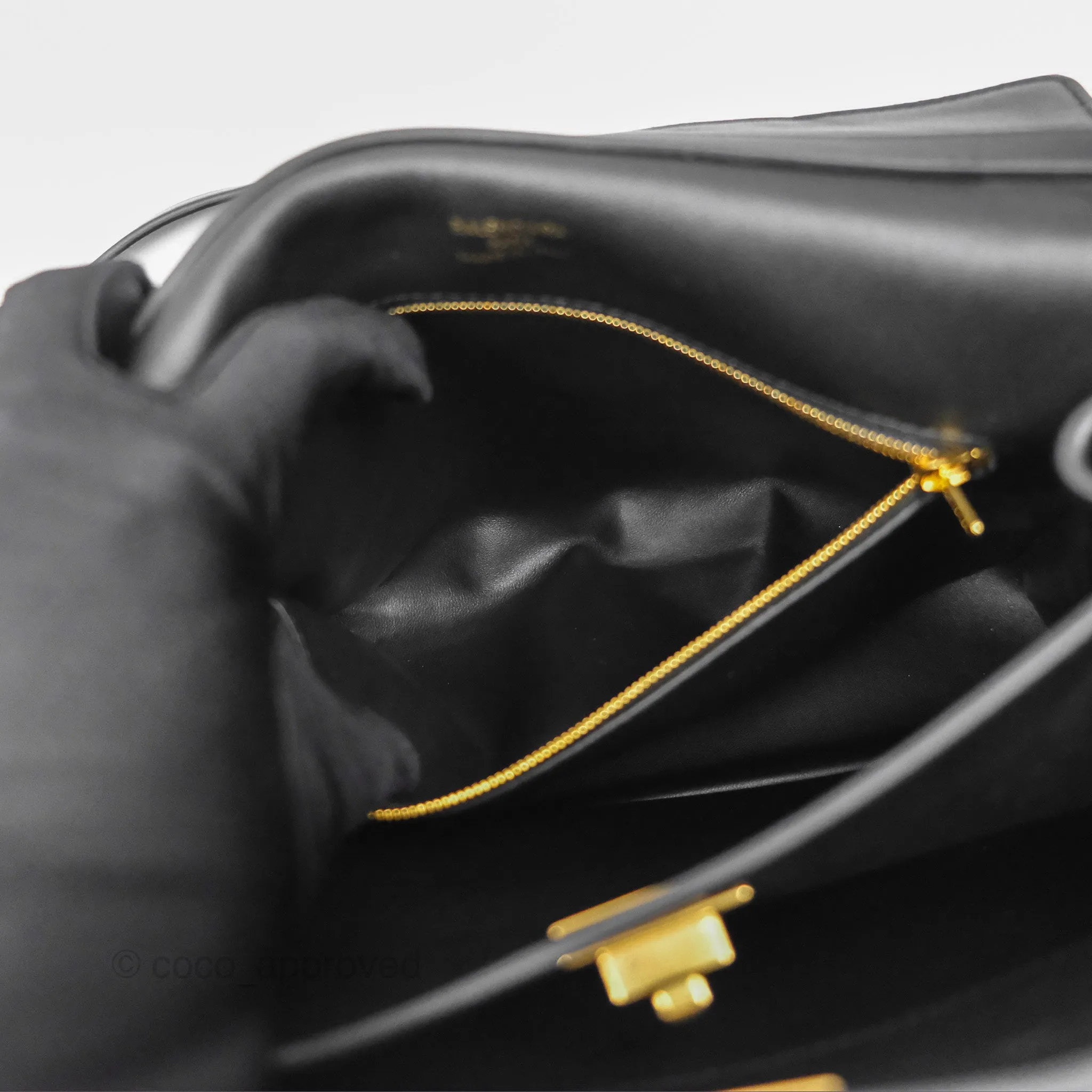 Balenciaga Rodeo Small in Black Smooth Calfskin Aged Gold Hardware