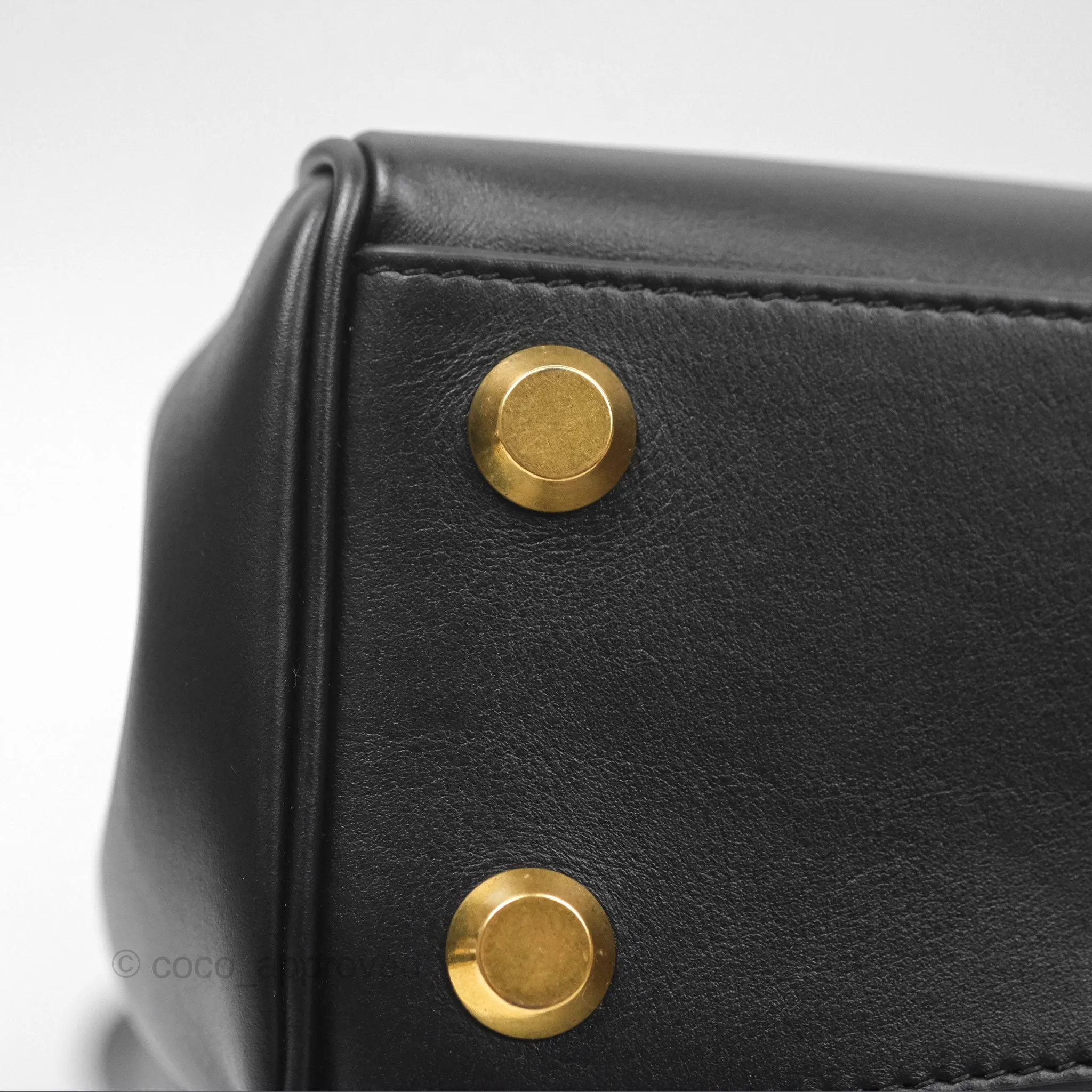 Balenciaga Rodeo Small in Black Smooth Calfskin Aged Gold Hardware