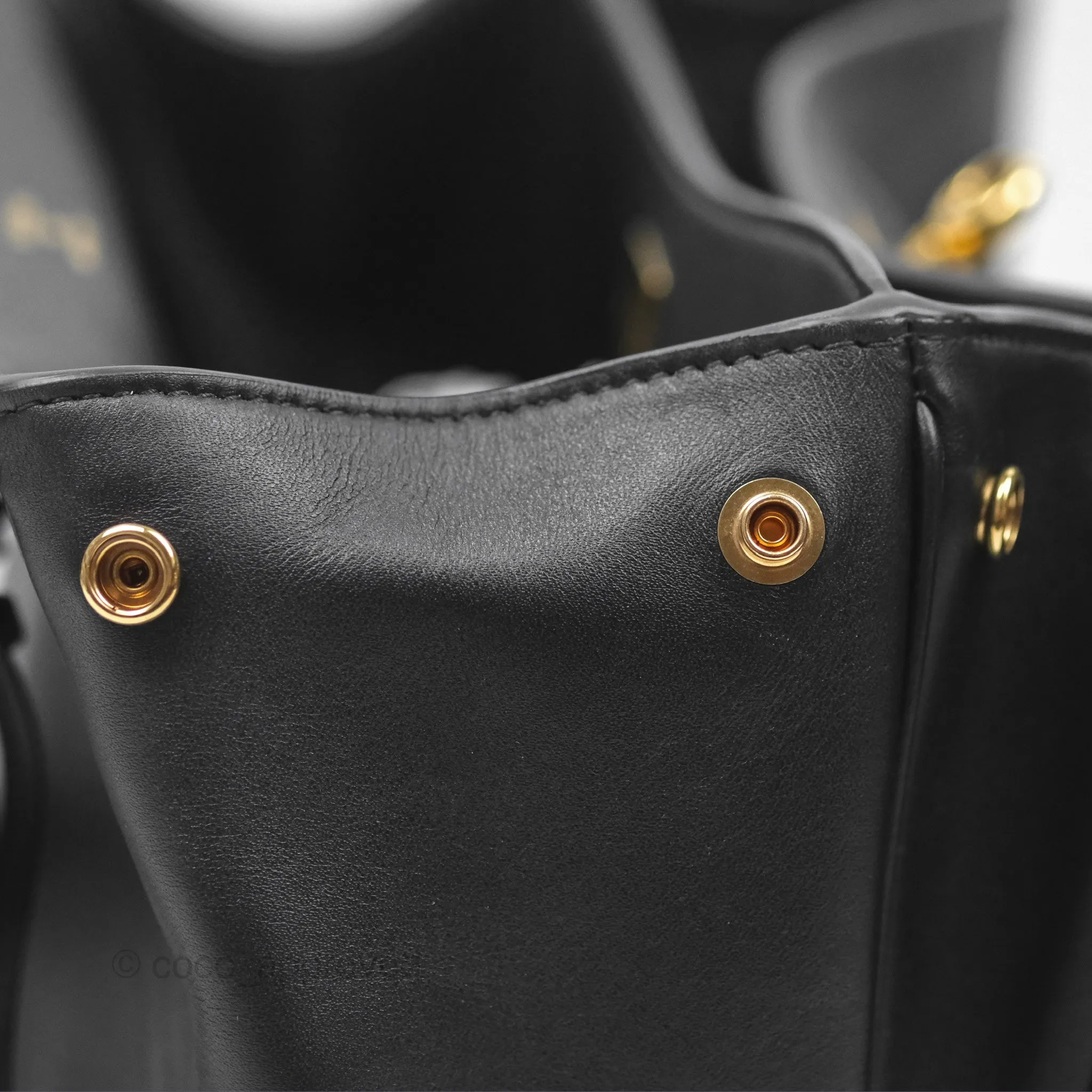 Balenciaga Rodeo Small in Black Smooth Calfskin Aged Gold Hardware