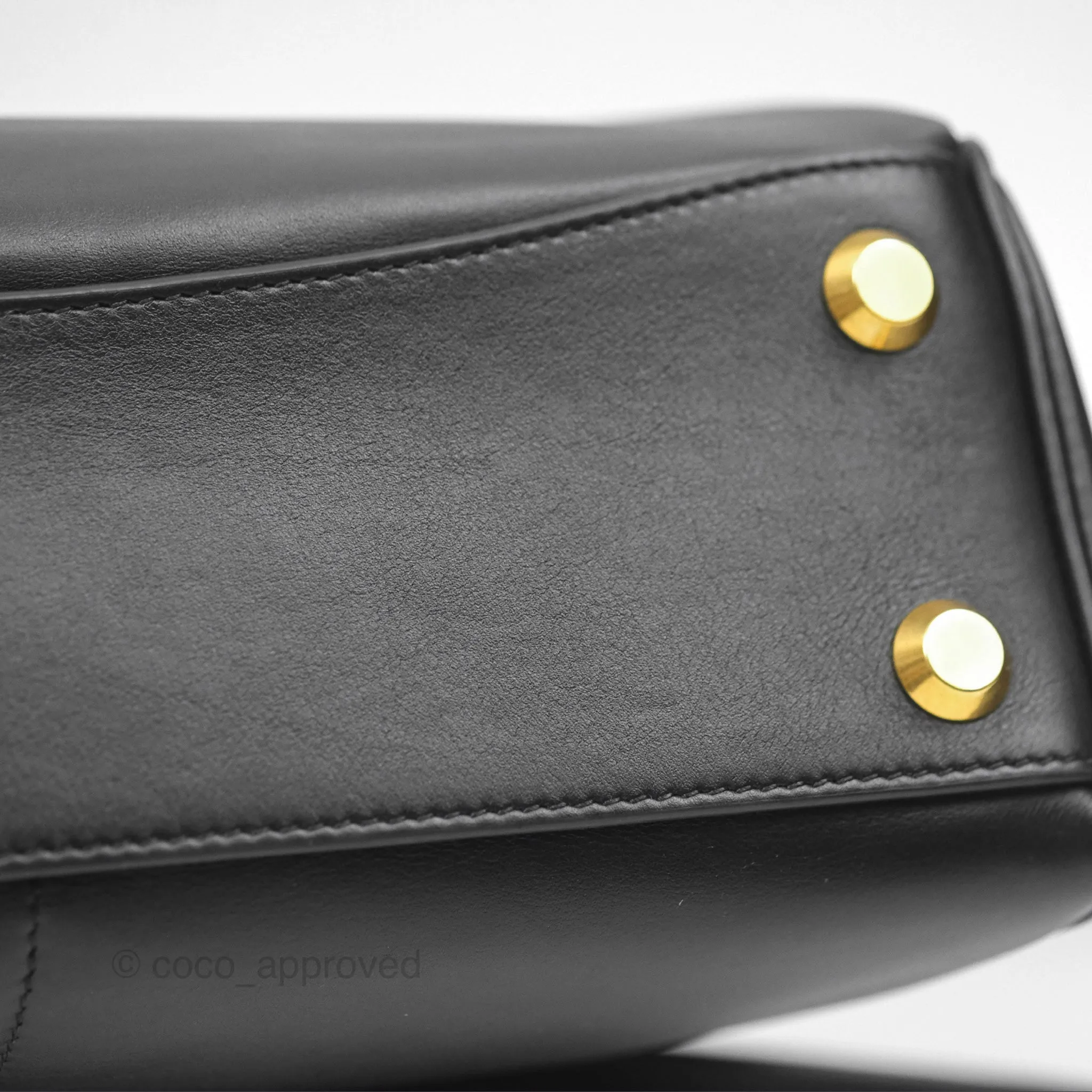 Balenciaga Rodeo Small in Black Smooth Calfskin Aged Gold Hardware