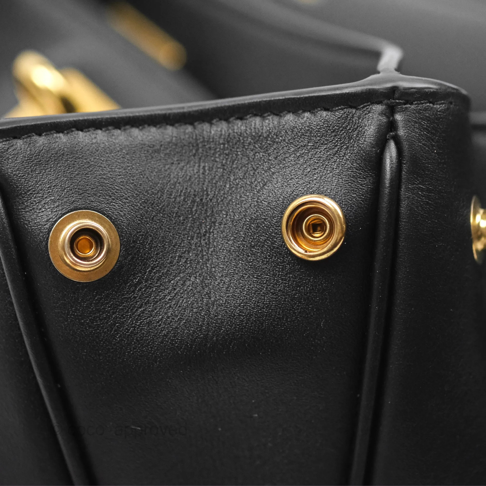 Balenciaga Rodeo Small in Black Smooth Calfskin Aged Gold Hardware
