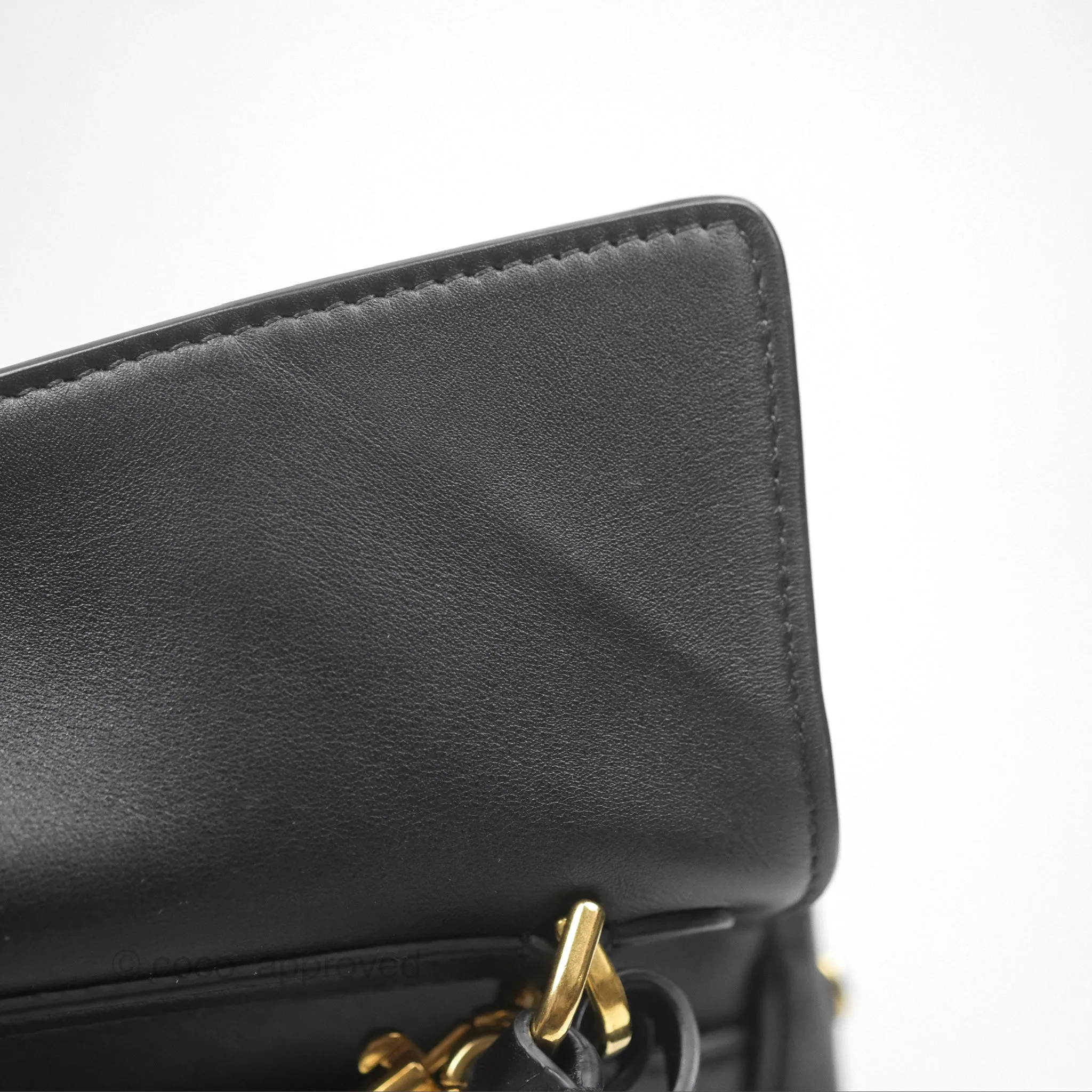 Balenciaga Rodeo Small in Black Smooth Calfskin Aged Gold Hardware