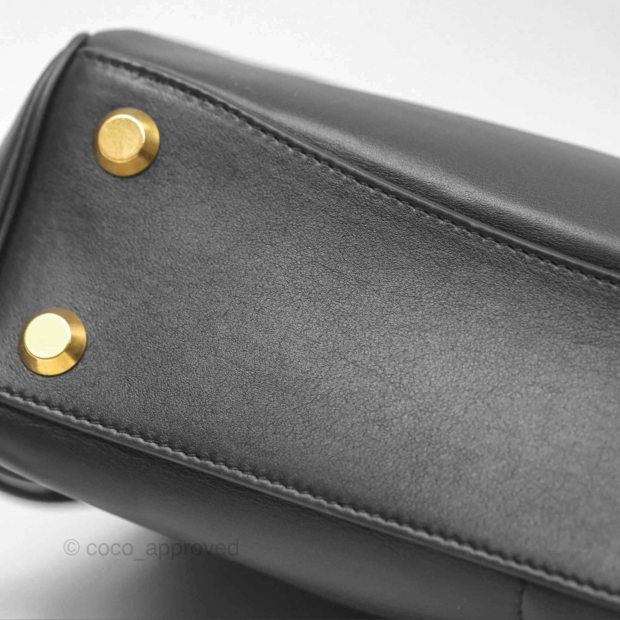 Balenciaga Rodeo Small in Black Smooth Calfskin Aged Gold Hardware