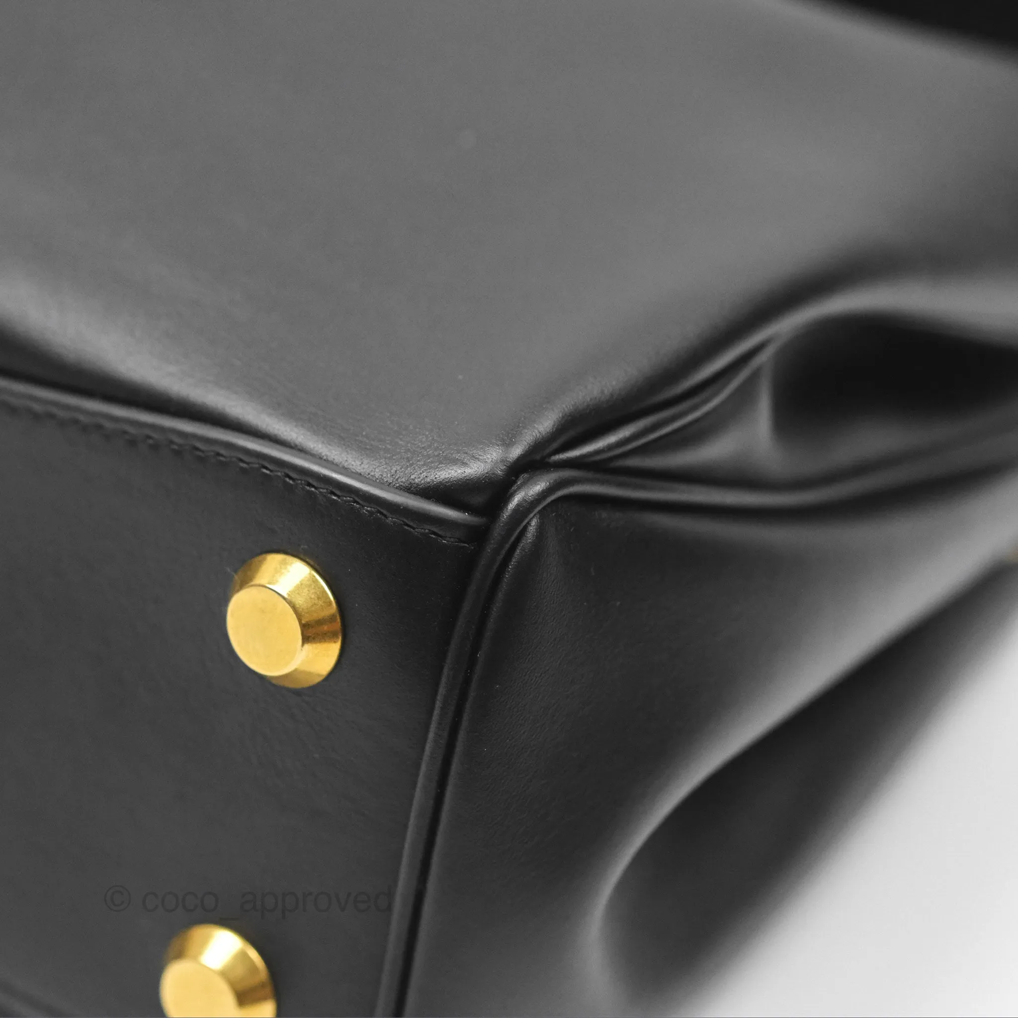 Balenciaga Rodeo Small in Black Smooth Calfskin Aged Gold Hardware