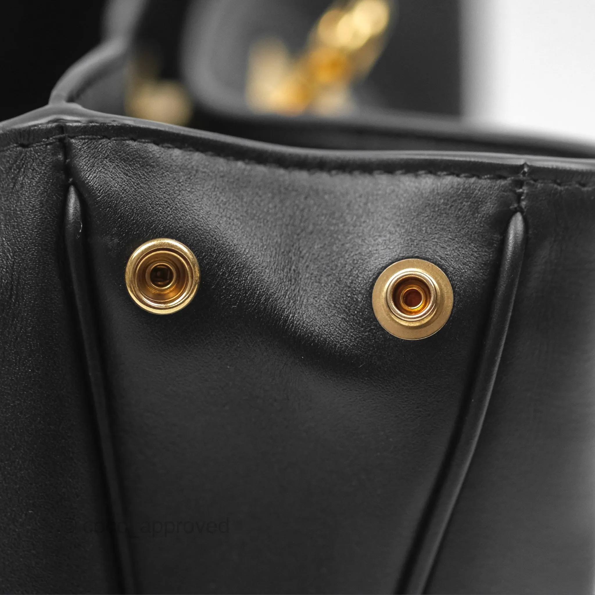 Balenciaga Rodeo Small in Black Smooth Calfskin Aged Gold Hardware