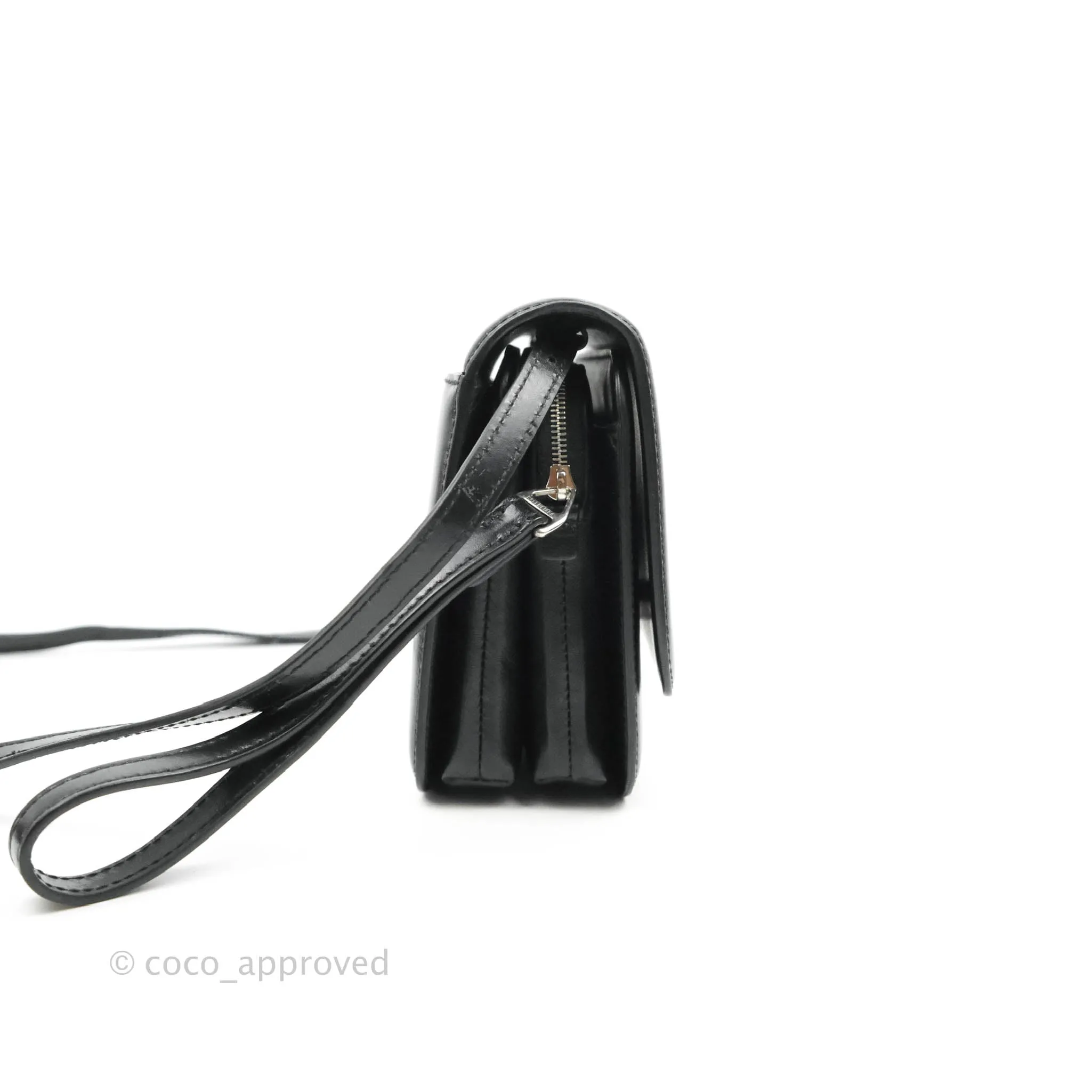 Balenciaga Small B Bag Black Box Calfskin Silver Hardware