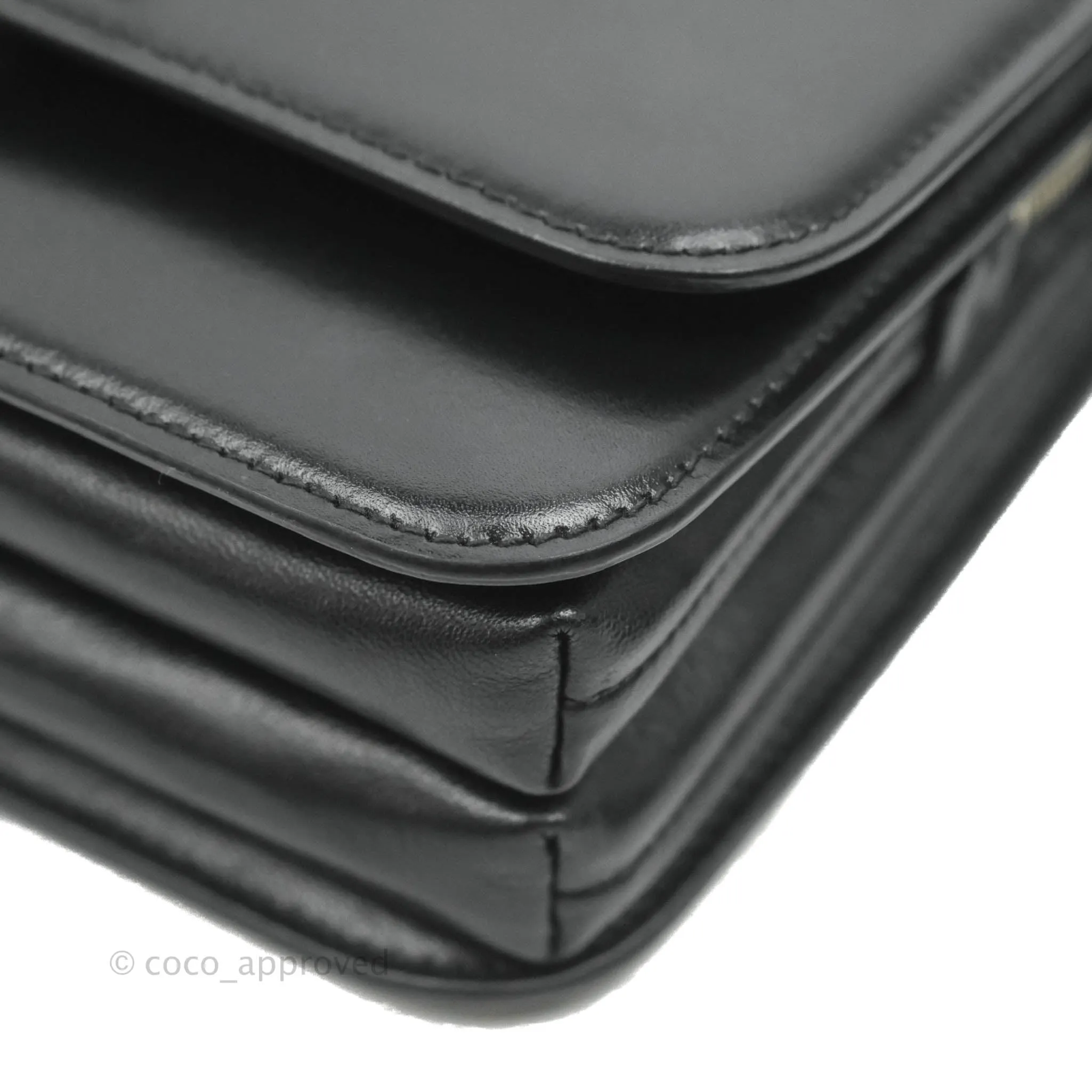Balenciaga Small B Bag Black Box Calfskin Silver Hardware