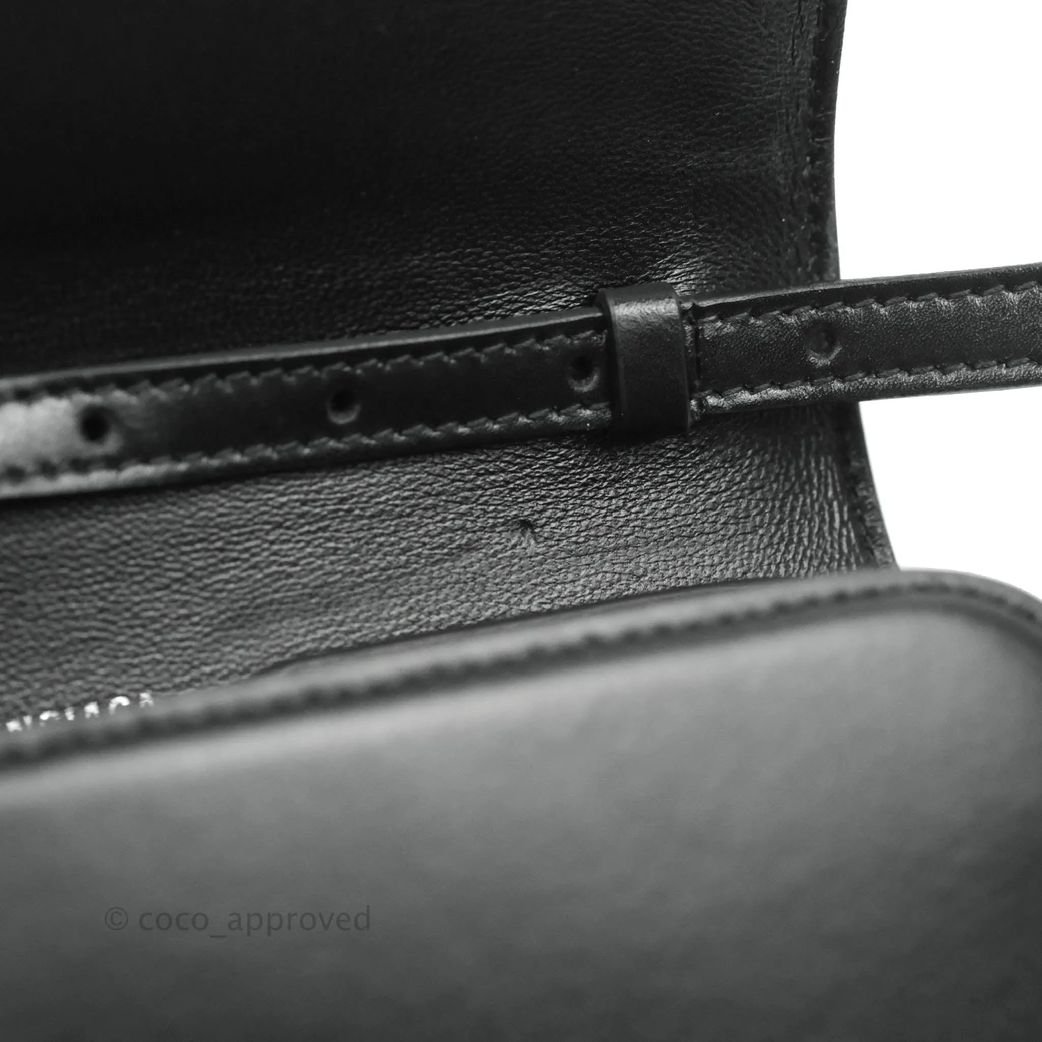 Balenciaga Small B Bag Black Box Calfskin Silver Hardware