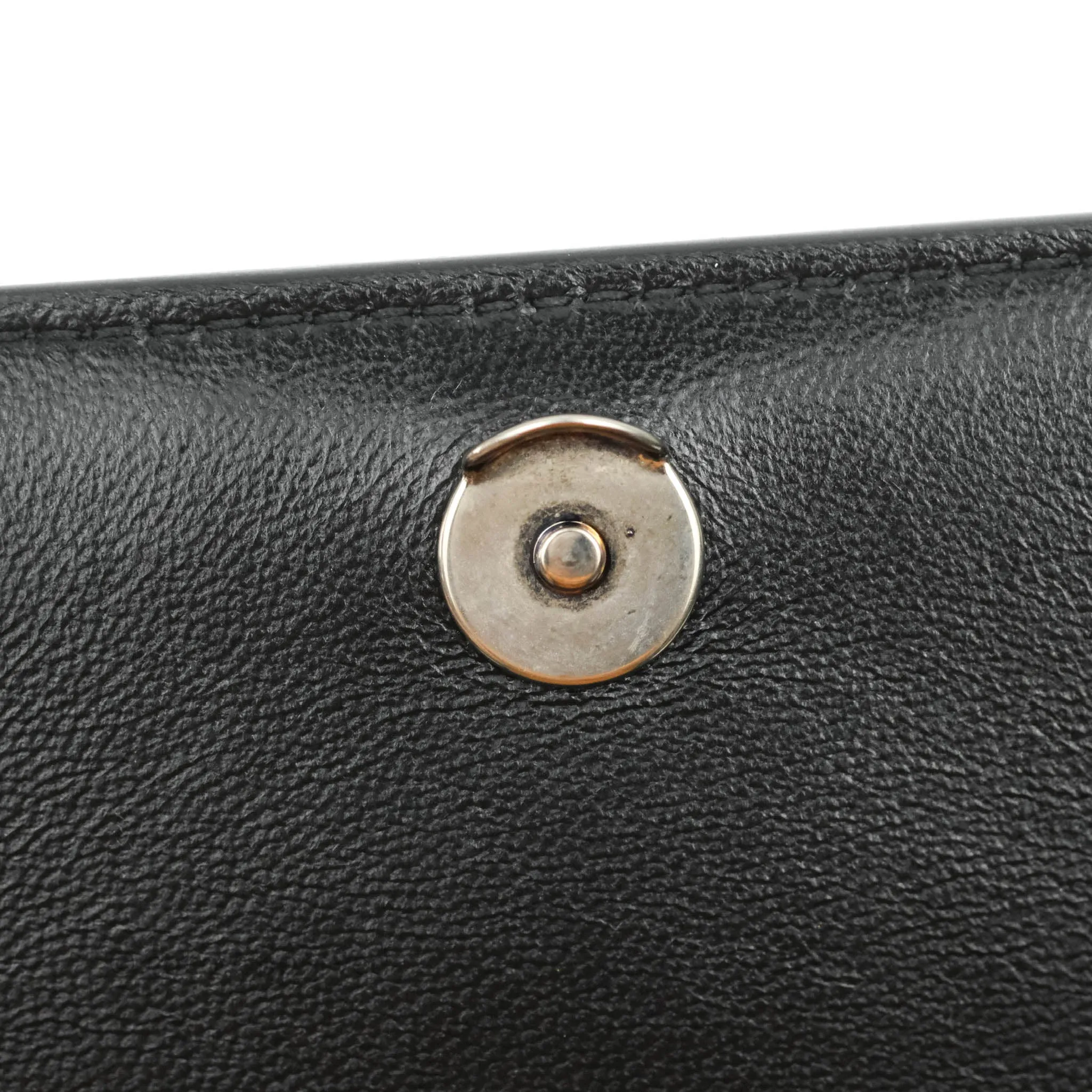 Balenciaga Small B Bag Black Box Calfskin Silver Hardware