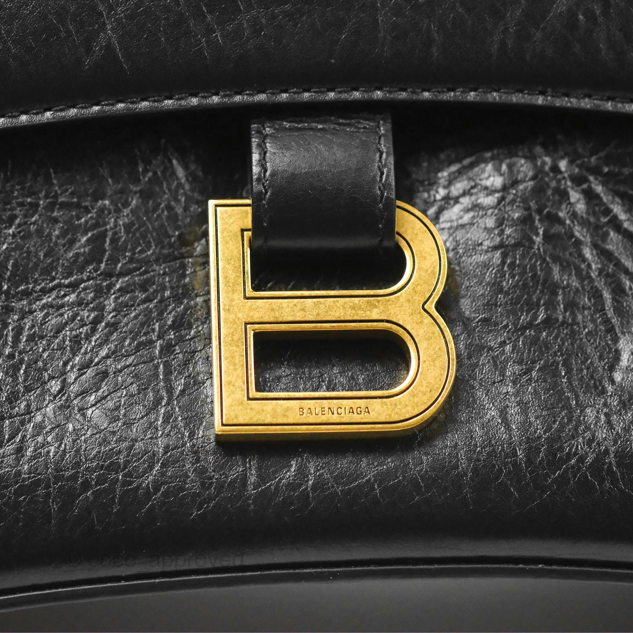 Balenciaga Small Downtown Black Shoulder Bag