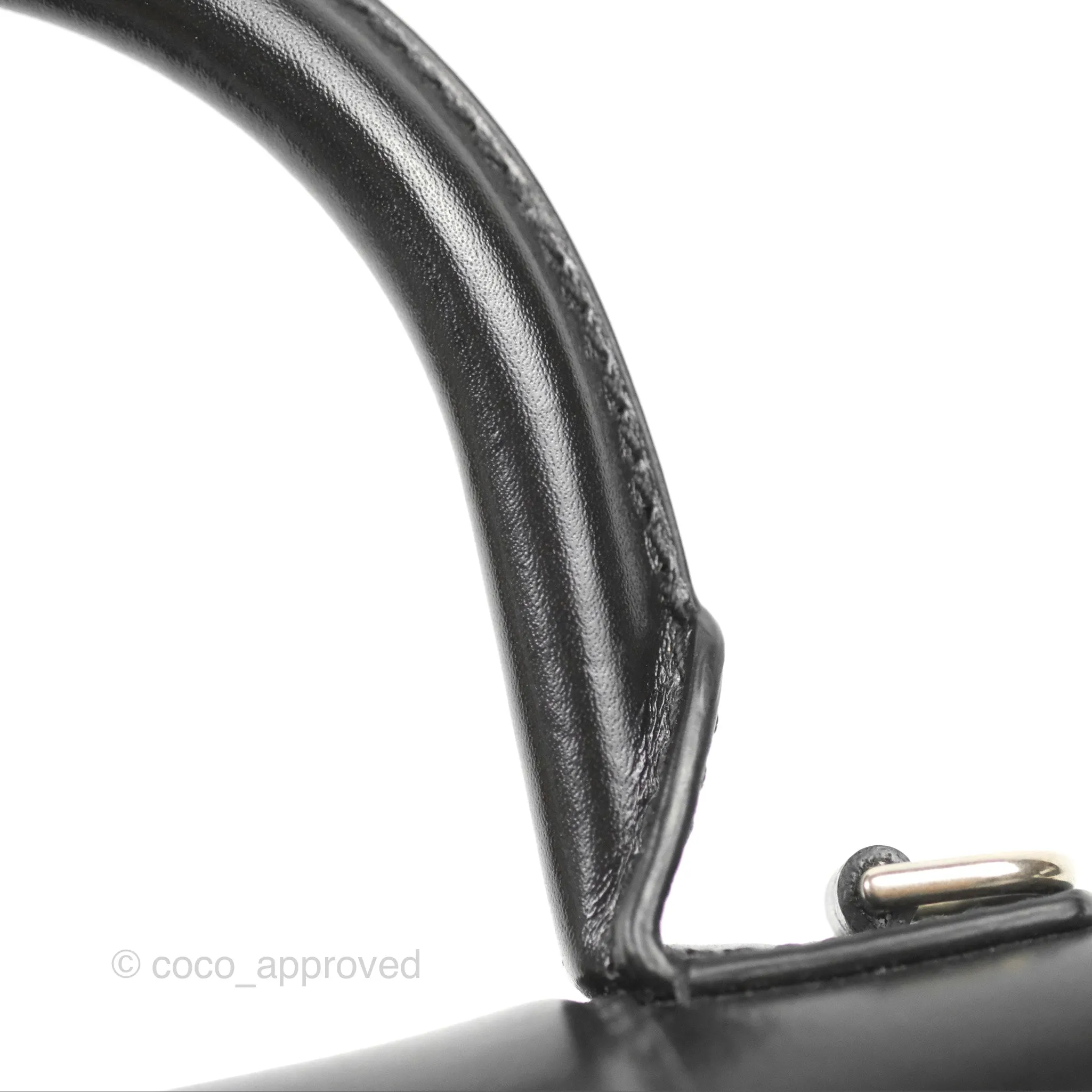 Balenciaga Small Hourglass Graffiti Top Handle Bag Black Calfskin