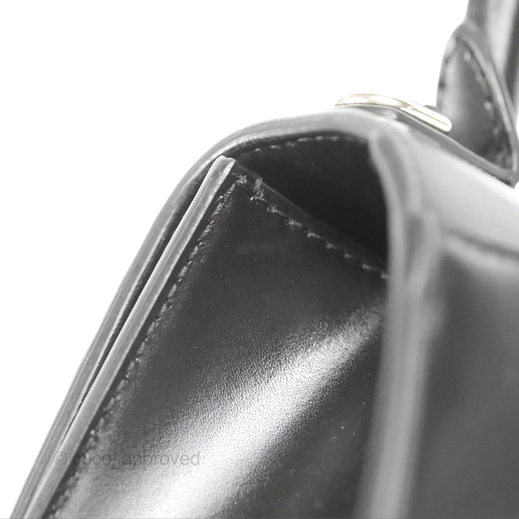 Balenciaga Small Hourglass Graffiti Top Handle Bag Black Calfskin
