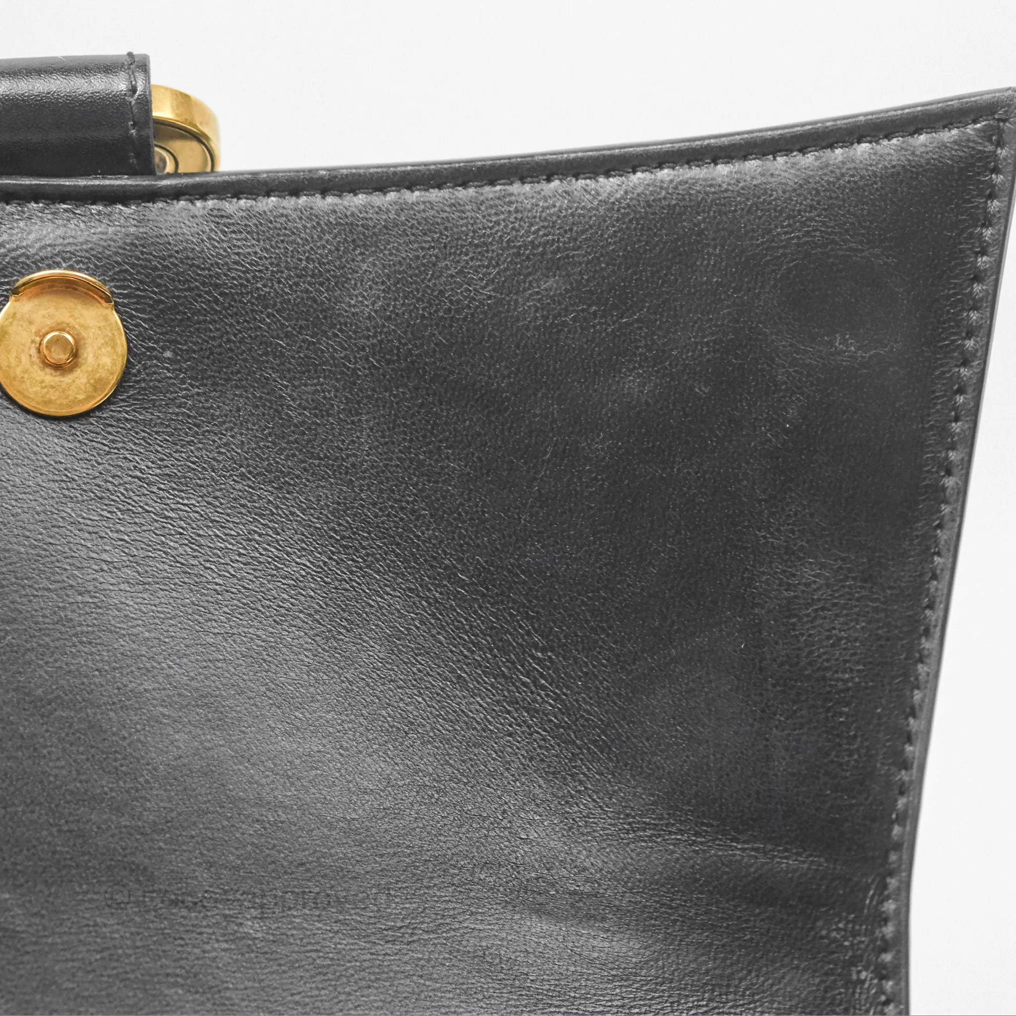 Balenciaga Small Hourglass Top Handle Bag Black Box Calfskin