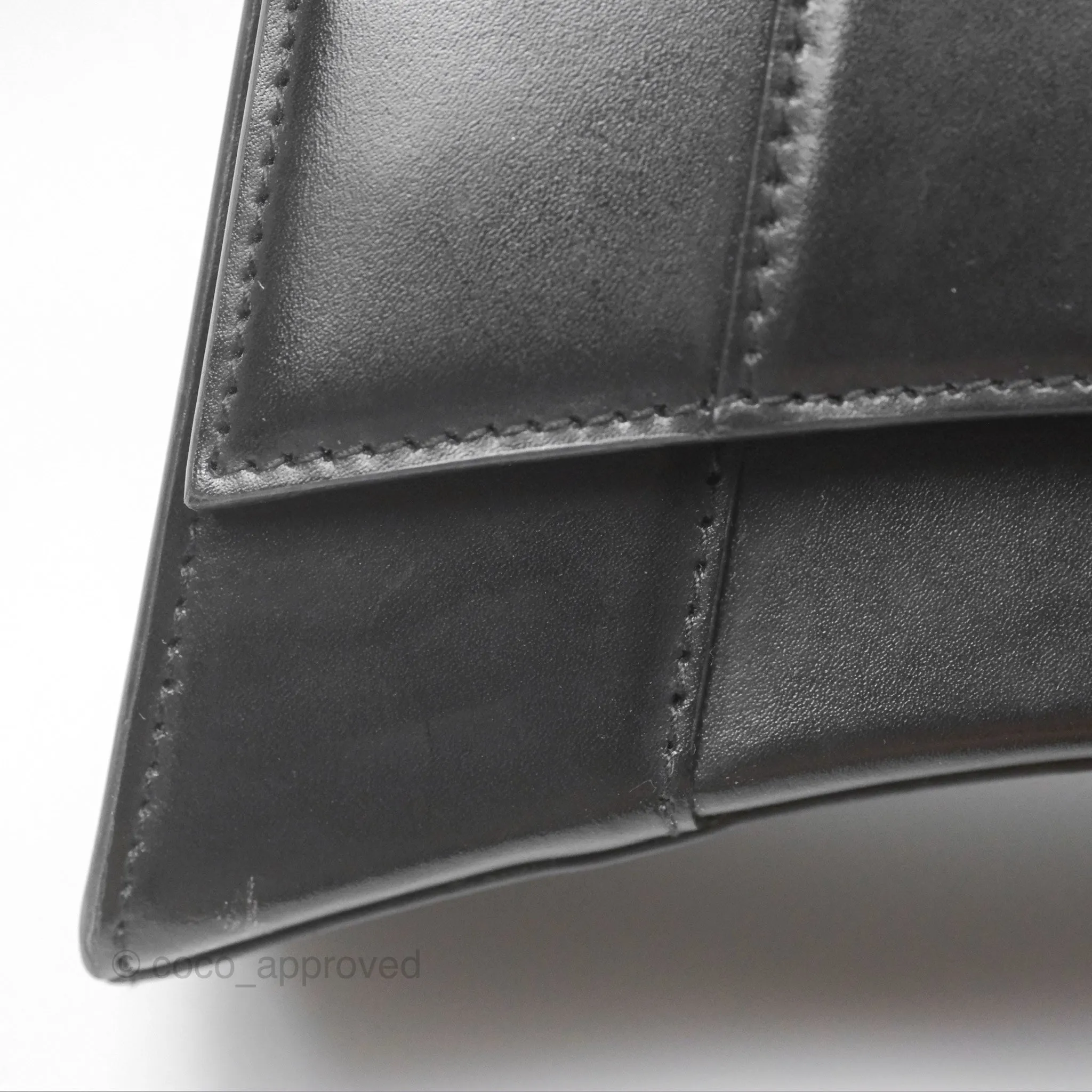 Balenciaga Small Hourglass Top Handle Bag Black Box Calfskin