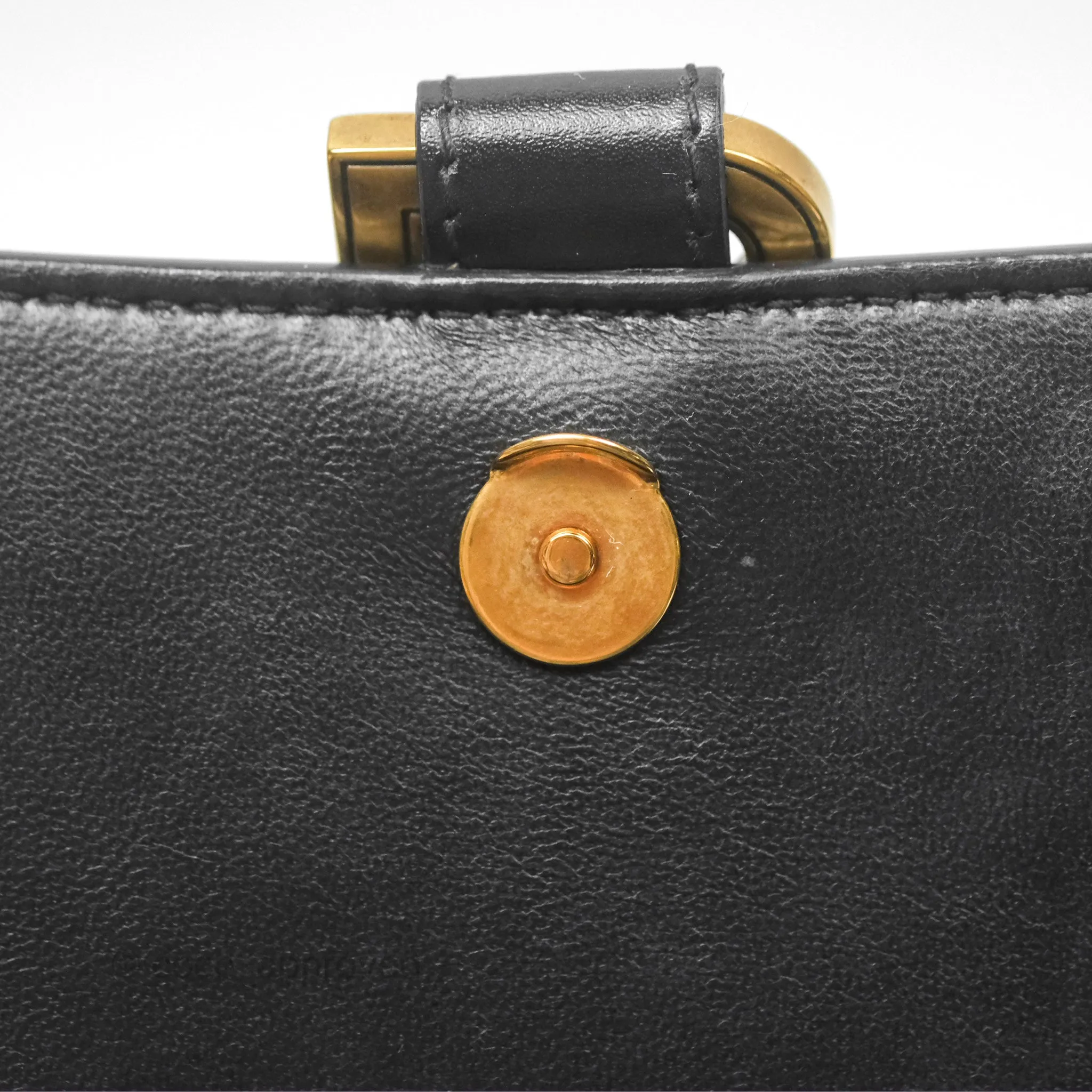 Balenciaga Small Hourglass Top Handle Bag Black Box Calfskin