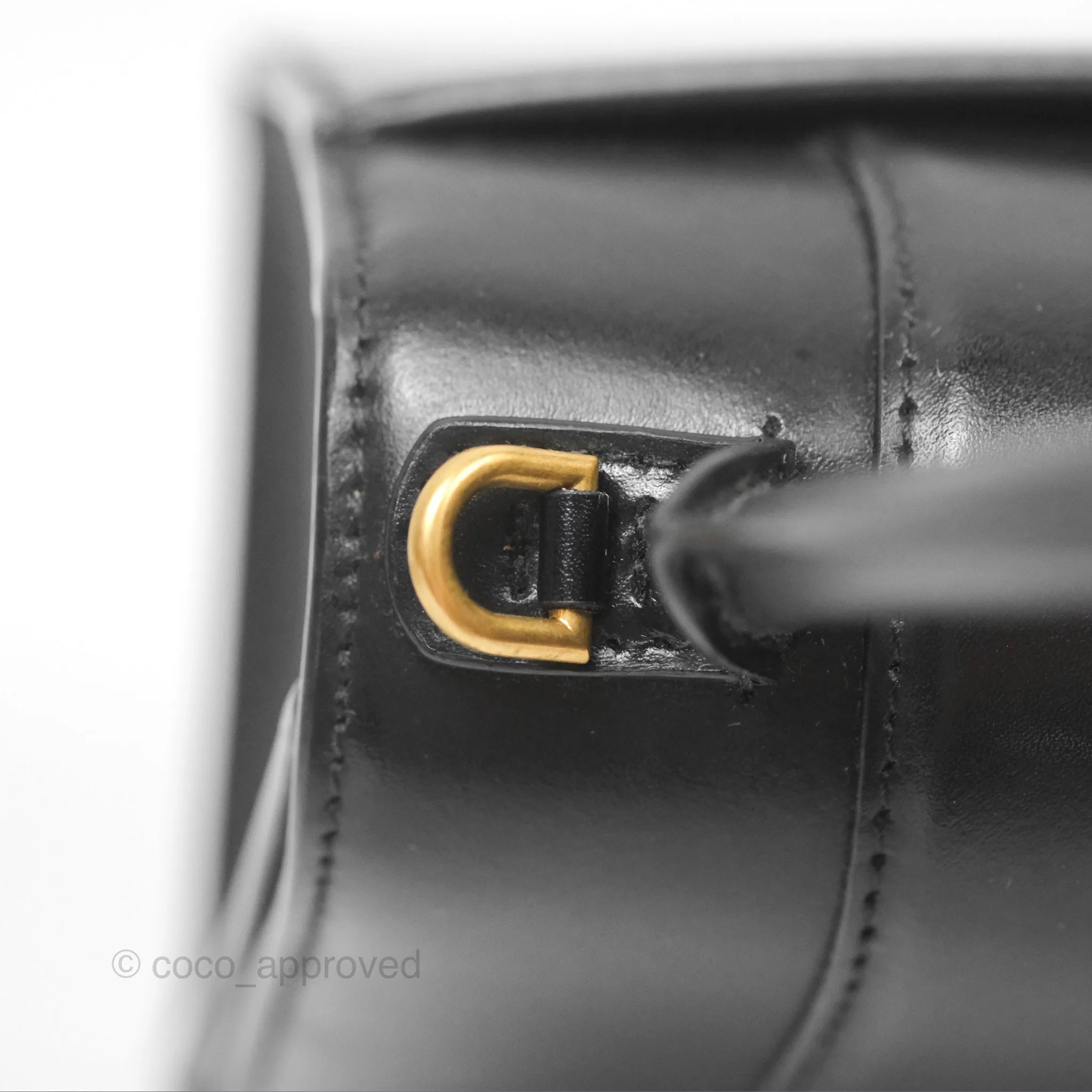 Balenciaga Small Hourglass Top Handle Bag Black Box Calfskin