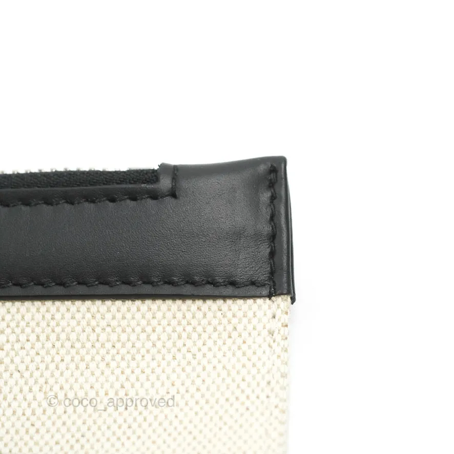 Balenciaga Small Navy Cabas Bag Off-white Canvas