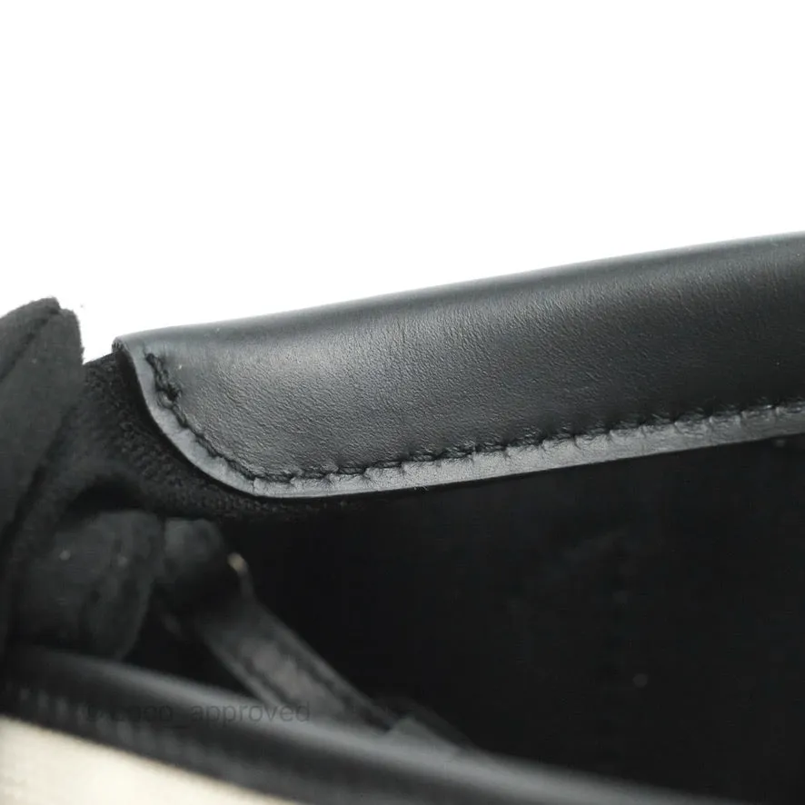 Balenciaga Small Navy Cabas Bag Off-white Canvas