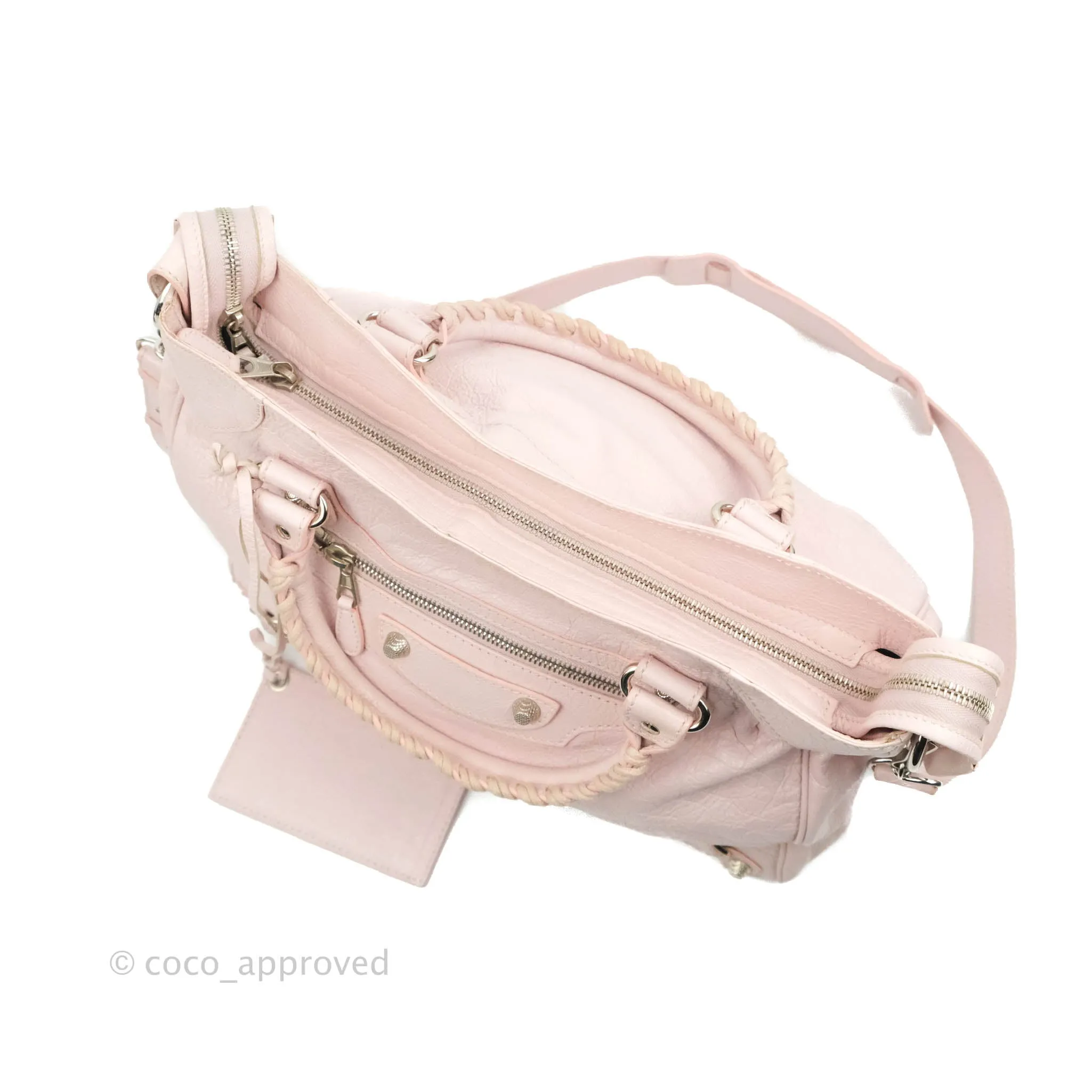 Balenciaga Velo Bag Pale Pink Silver Hardware