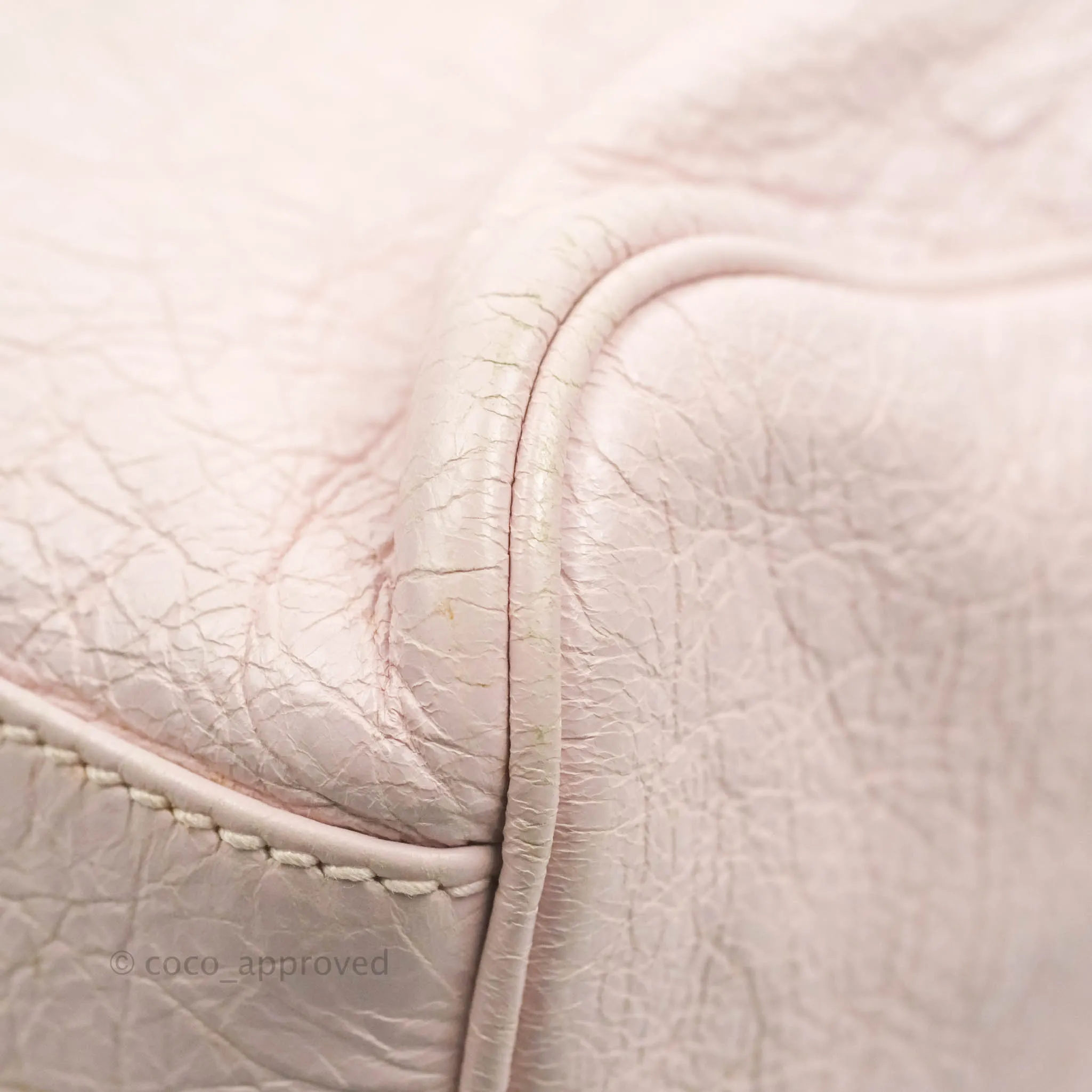 Balenciaga Velo Bag Pale Pink Silver Hardware