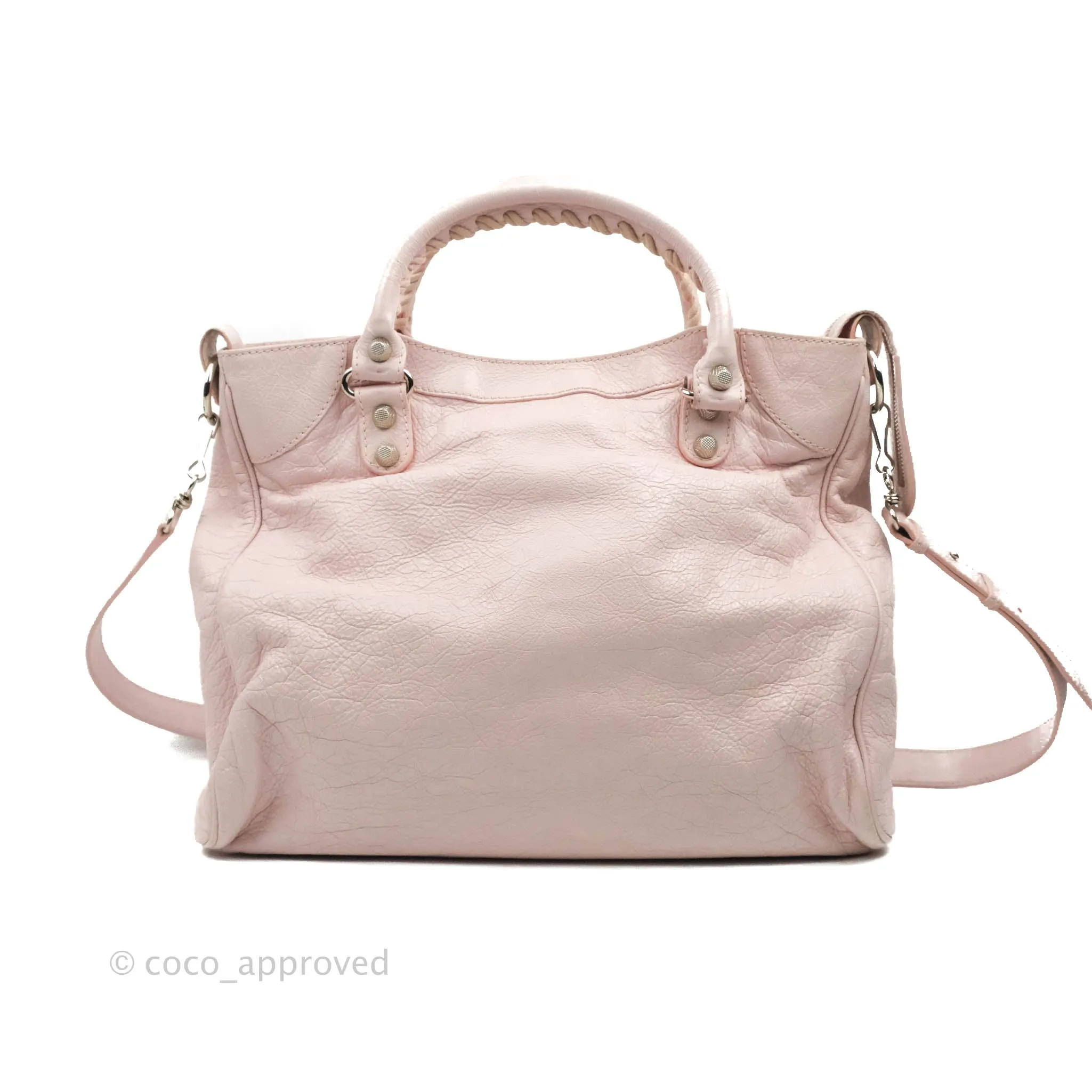 Balenciaga Velo Bag Pale Pink Silver Hardware