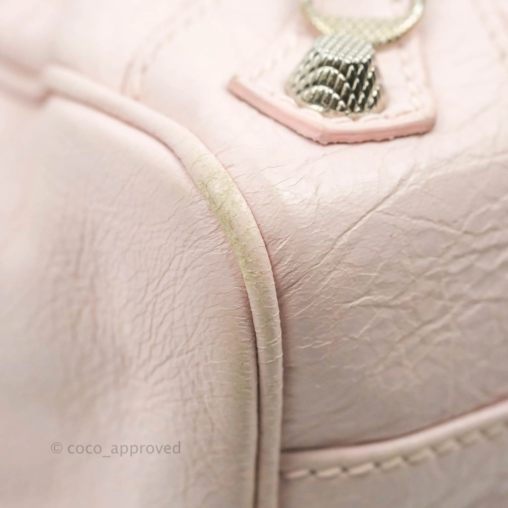 Balenciaga Velo Bag Pale Pink Silver Hardware