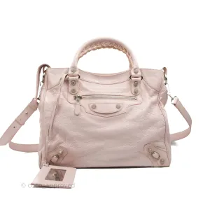 Balenciaga Velo Bag Pale Pink Silver Hardware