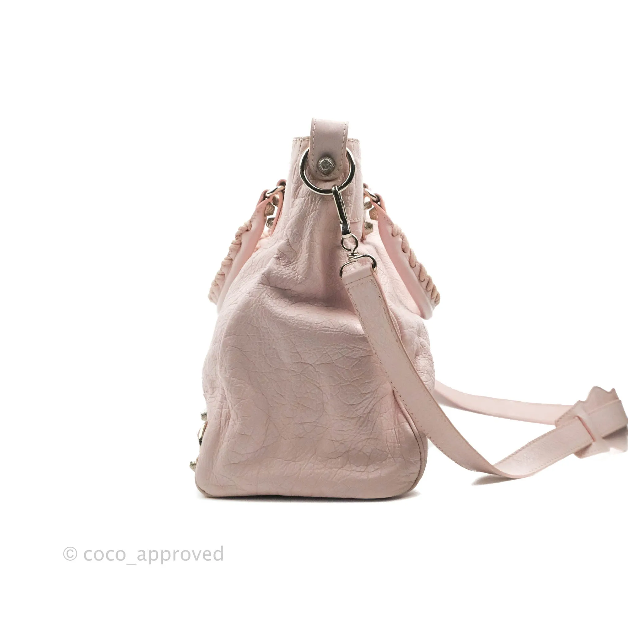 Balenciaga Velo Bag Pale Pink Silver Hardware