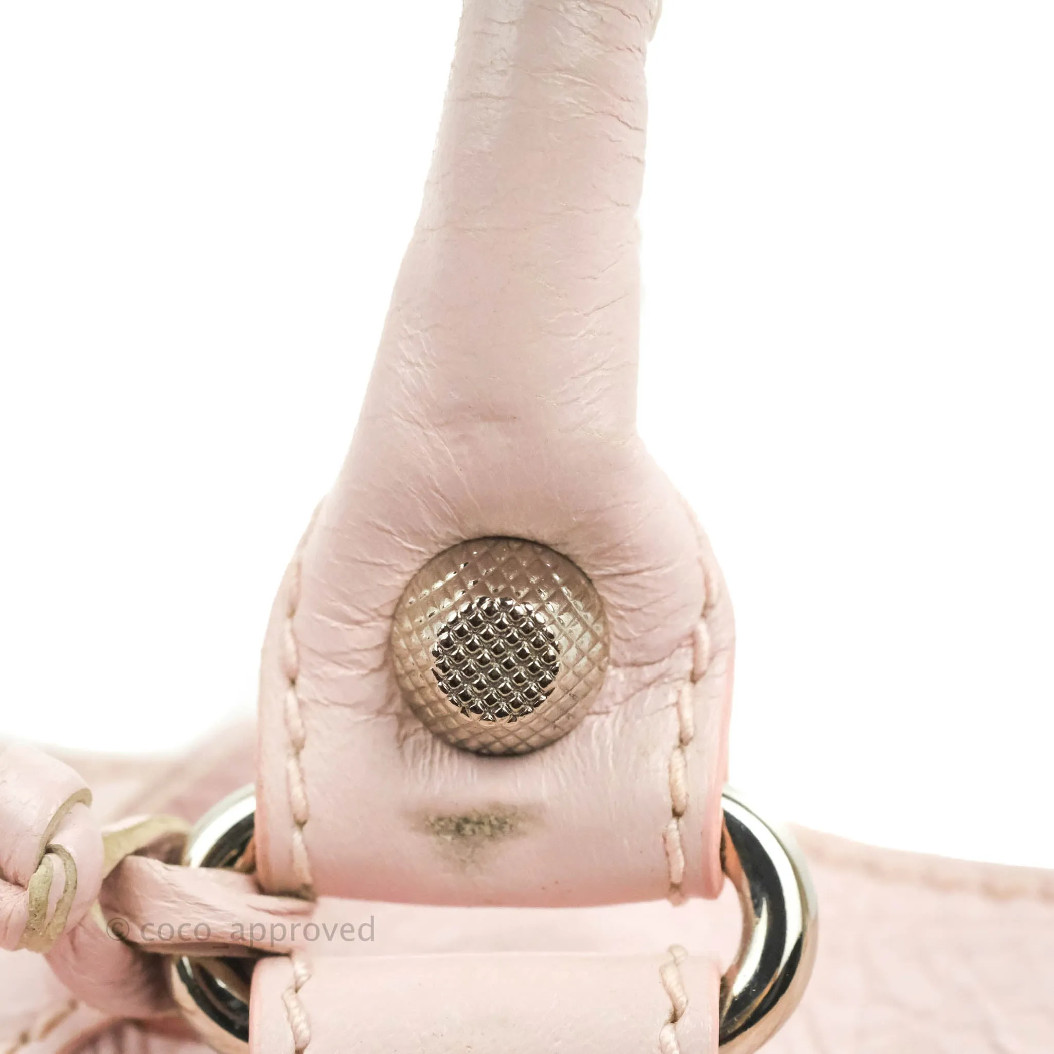 Balenciaga Velo Bag Pale Pink Silver Hardware