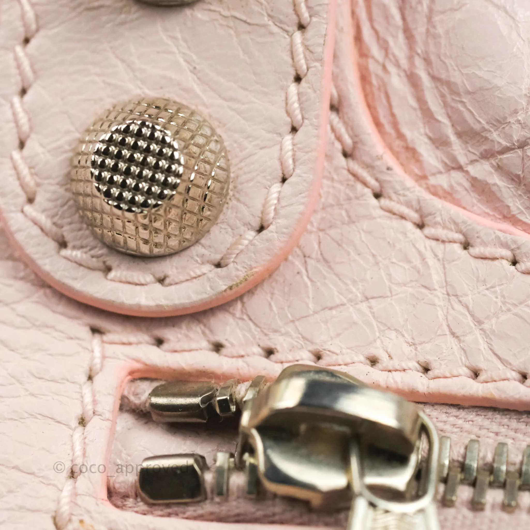 Balenciaga Velo Bag Pale Pink Silver Hardware