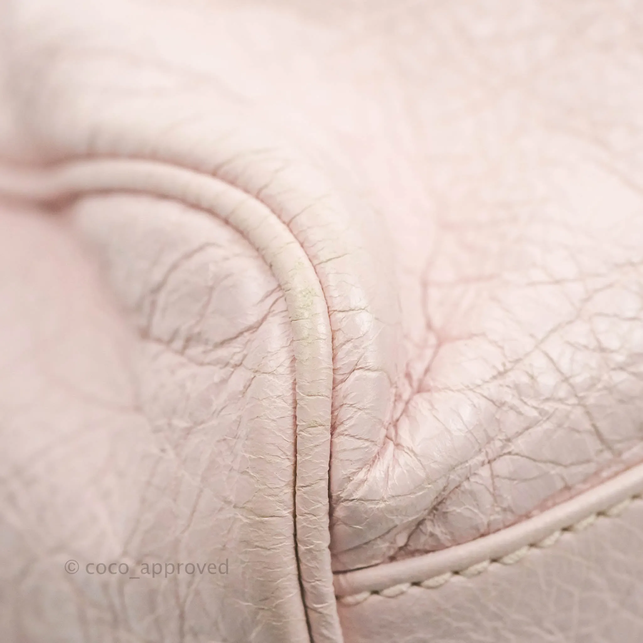Balenciaga Velo Bag Pale Pink Silver Hardware
